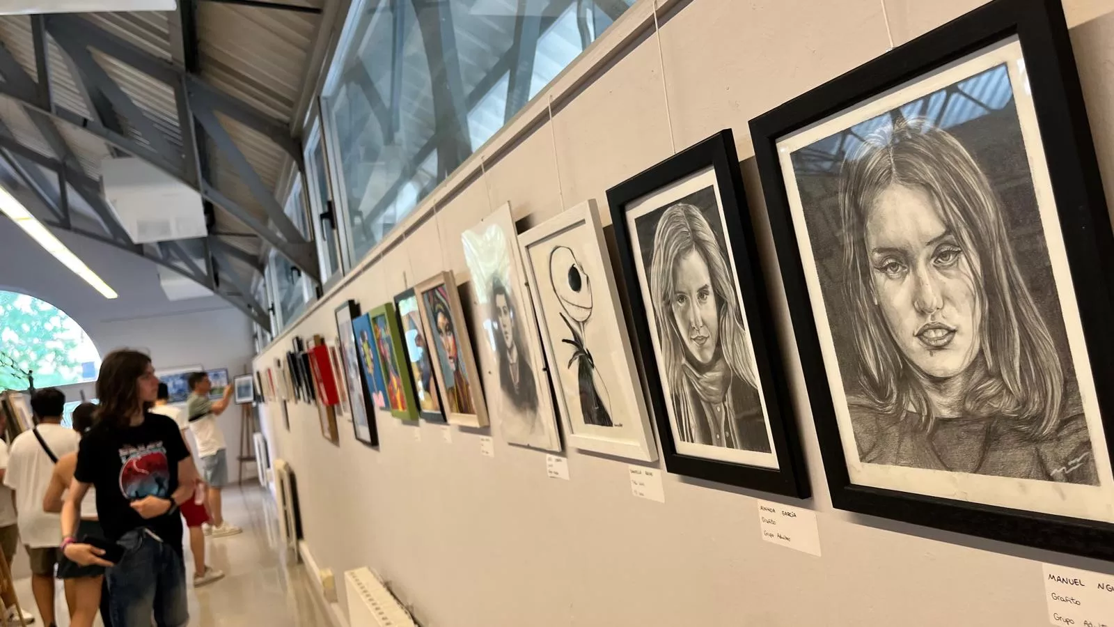 Inauguración de la exposición de la Escuela Sanagustín en el Centro Cultural Manuel Benito Moliner. Foto Mercedes Manterola