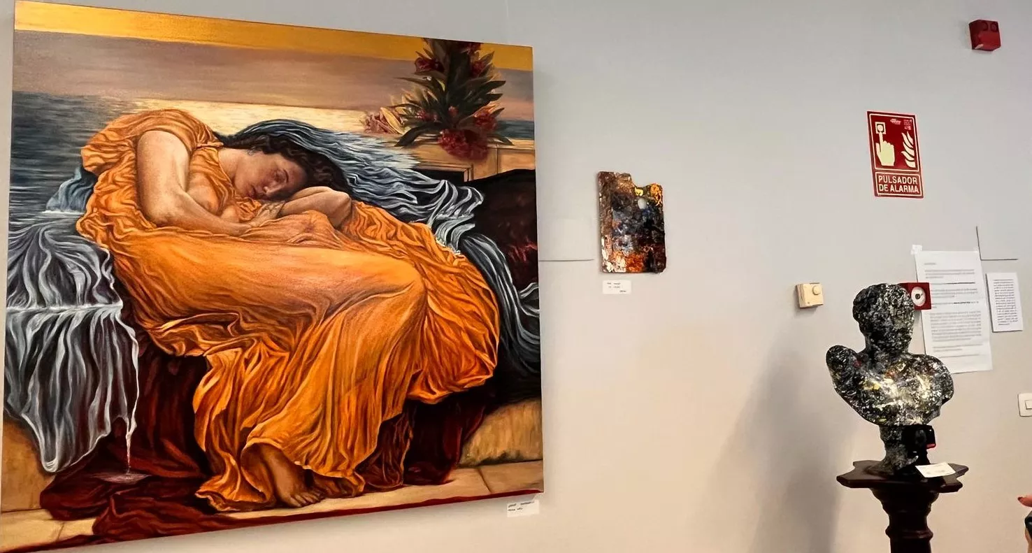 Inauguración de la exposición de la Escuela Sanagustín en el Centro Cultural Manuel Benito Moliner. Foto Mercedes Manterola