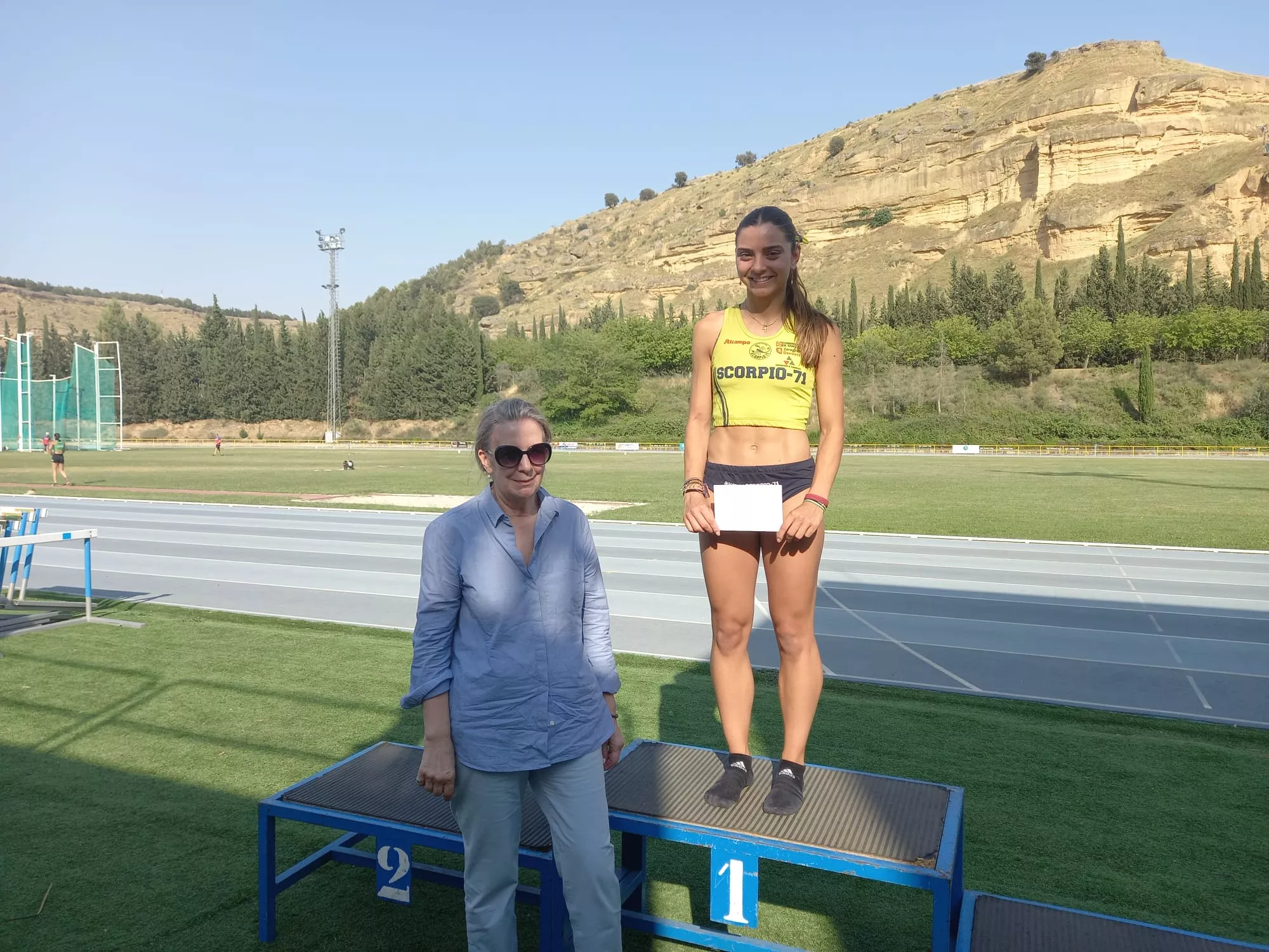 Andrea Nerín, ganadora del 100