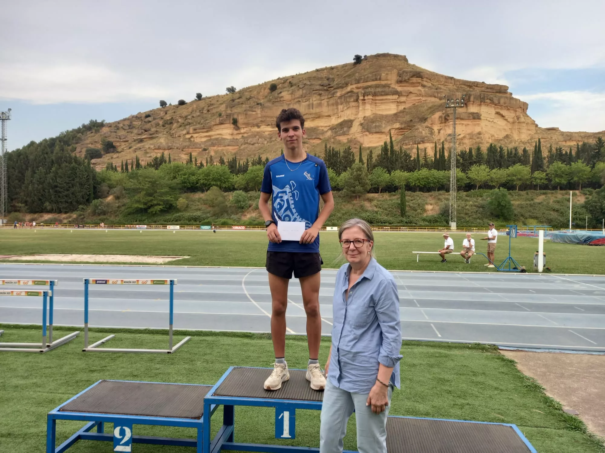 Lucas Badía, ganador del 110 vallas