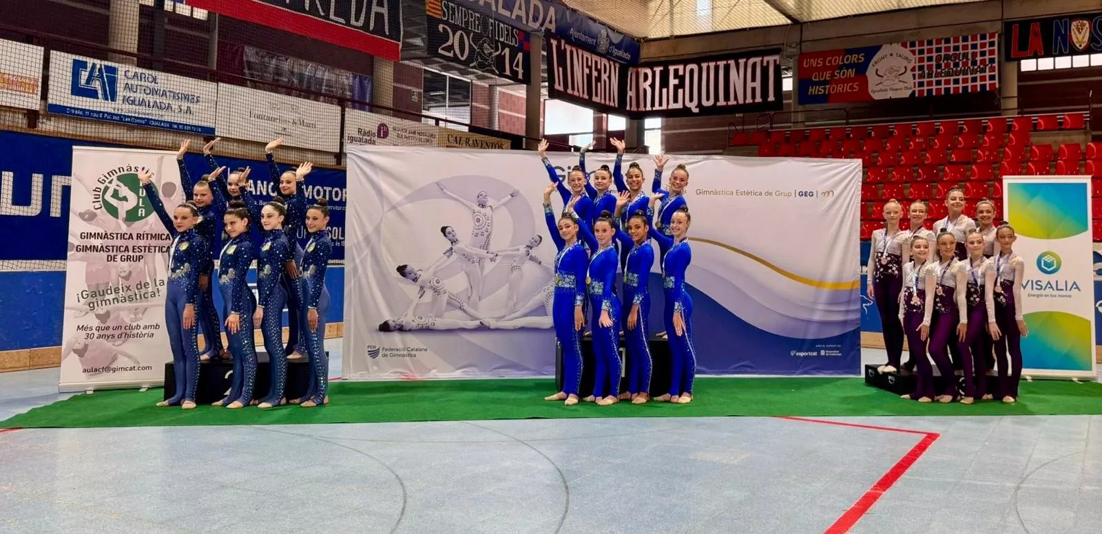 Club 90 en la II Fase de la Liga de Federaciones de Gimnasia Estética de Grupo