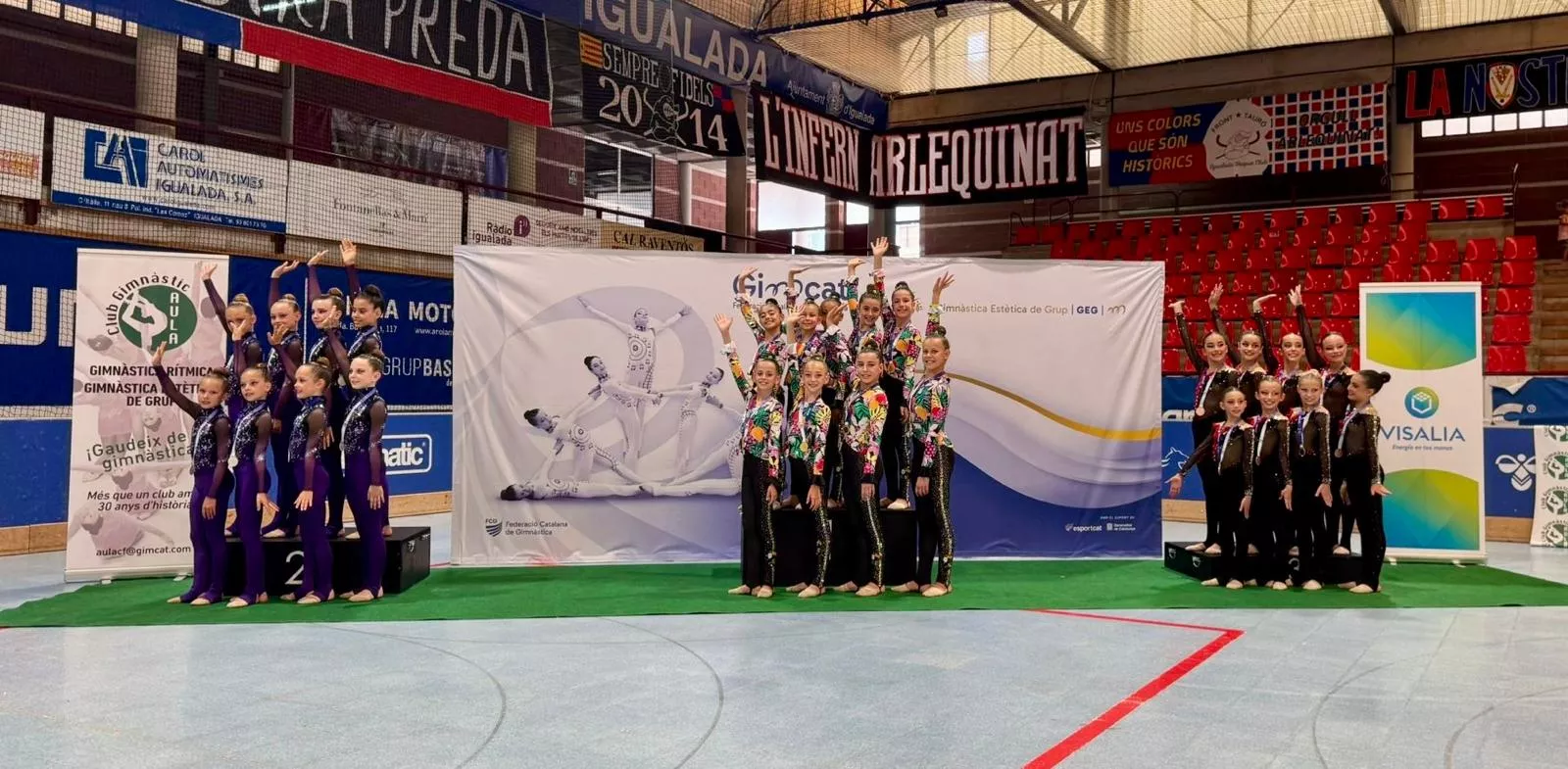 Club 90 en la II Fase de la Liga de Federaciones de Gimnasia Estética de Grupo