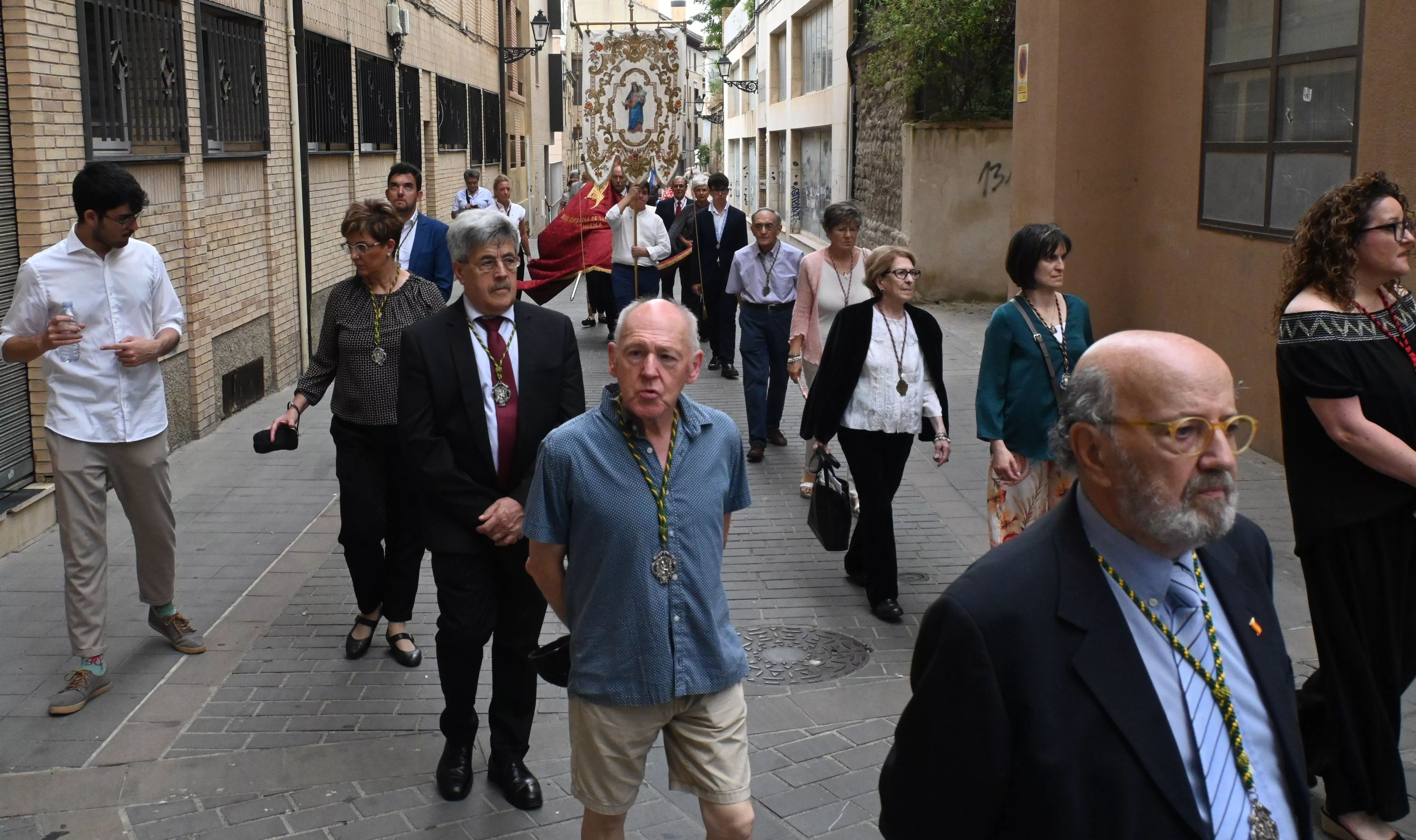 Corpus Christi en Huesca con el obispo Padre Pedro Aguado. Foto Carlos Jalle