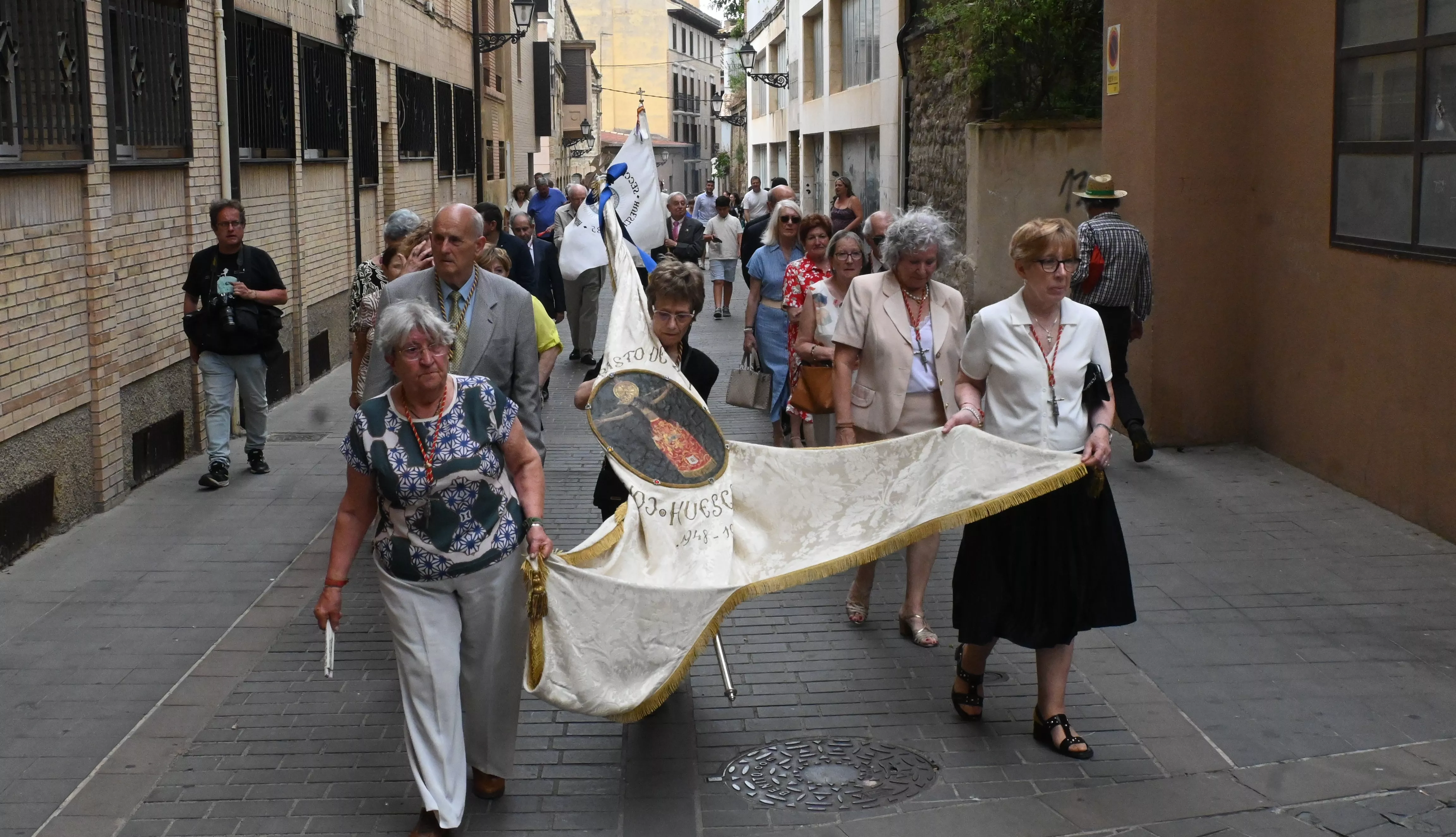 Corpus Christi en Huesca con el obispo Padre Pedro Aguado. Foto Carlos Jalle