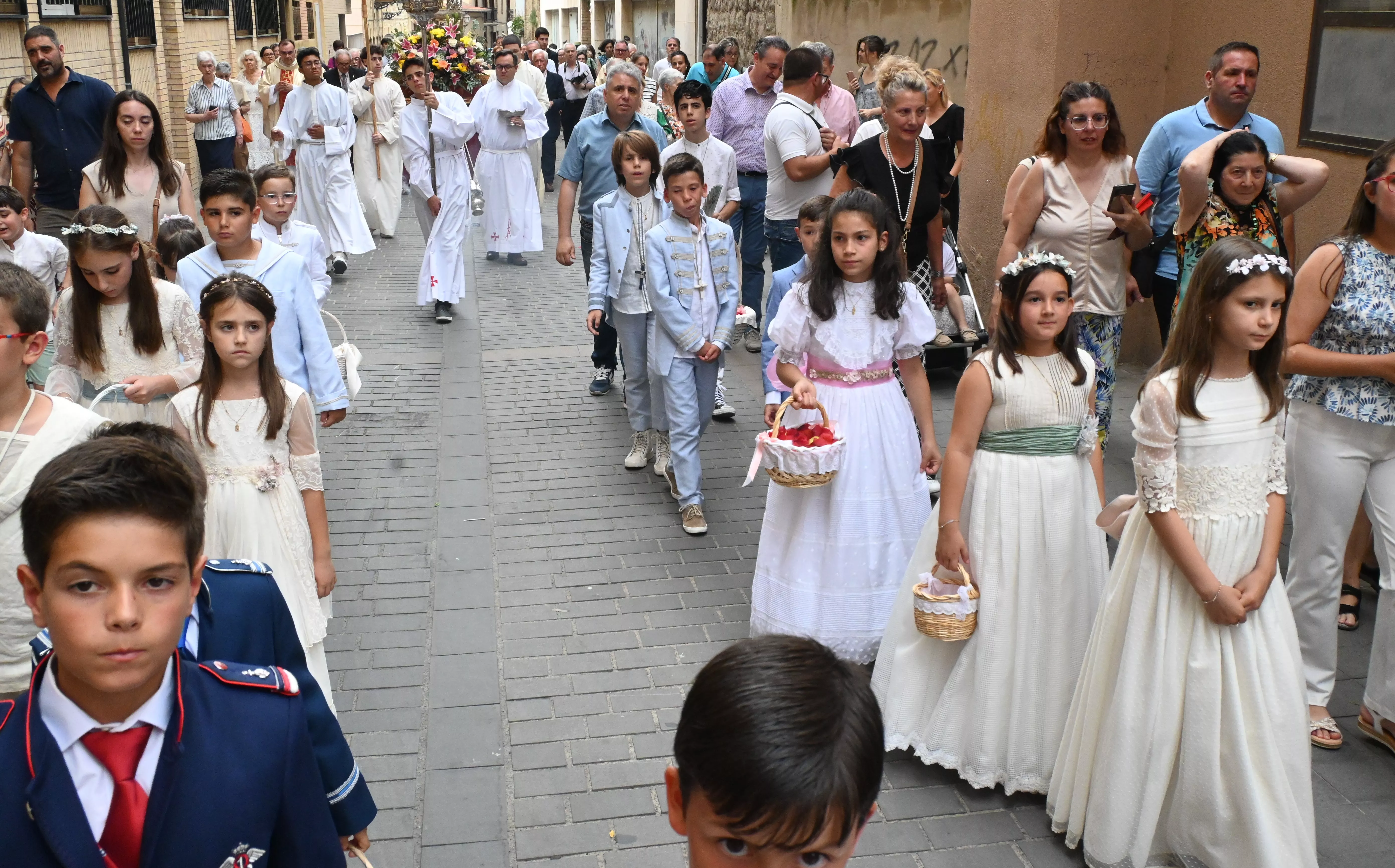 Corpus Christi en Huesca con el obispo Padre Pedro Aguado. Foto Carlos Jalle