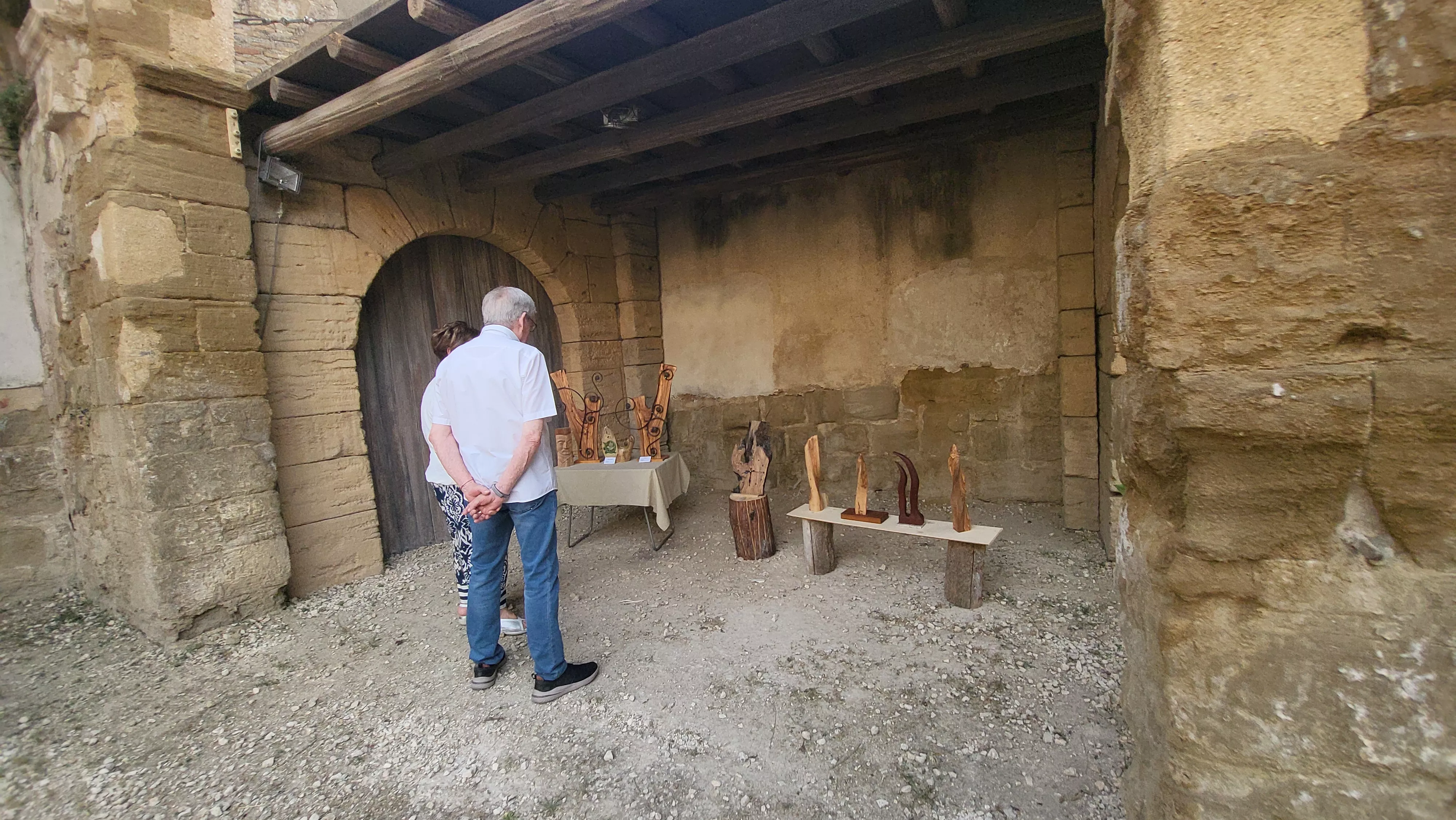 Exposición de Artesanos del Casco en la Malena de Huesca. Foto Mercedes Manterola