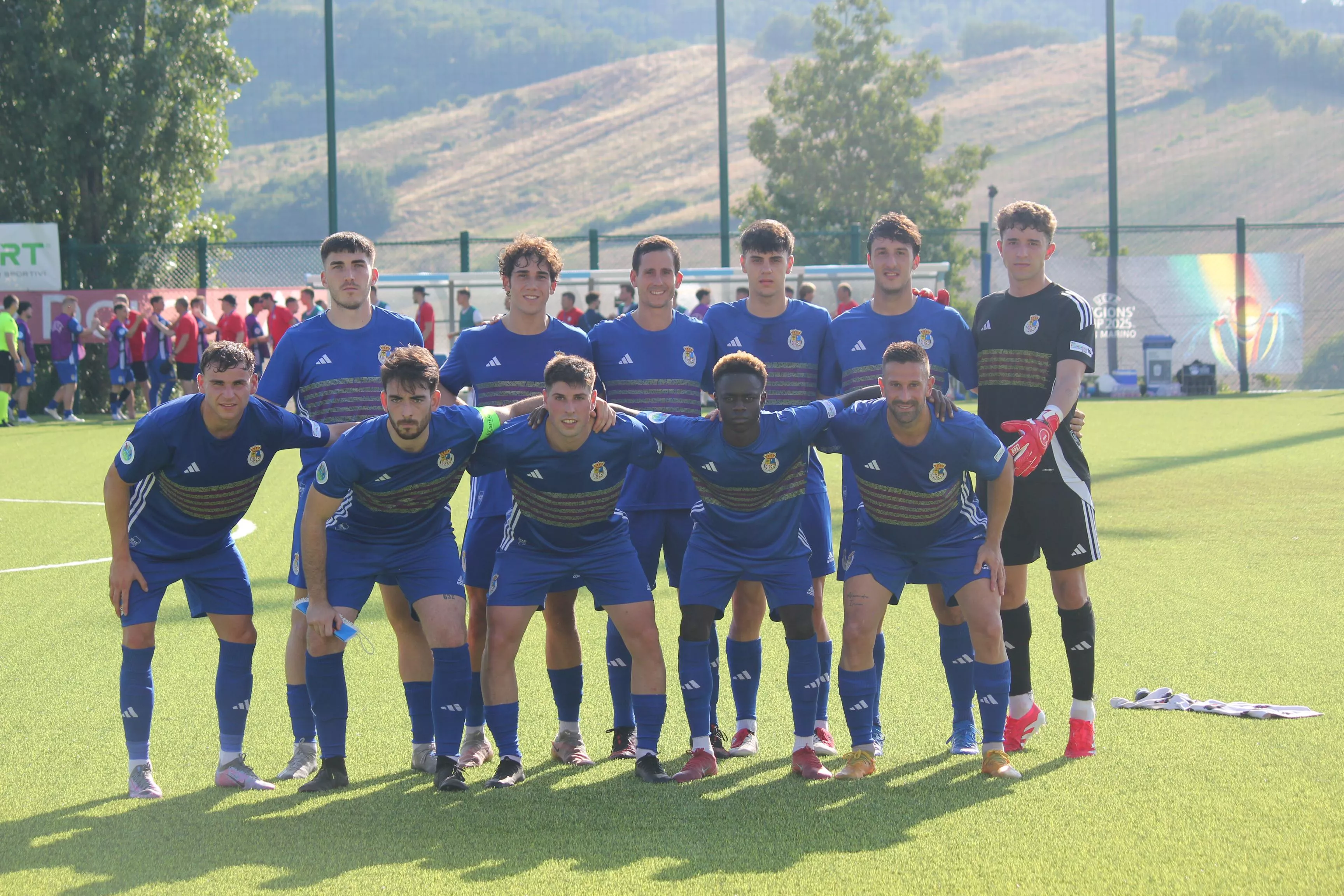 Once de Aragón ante República Checa. Foto: @futbolaragon