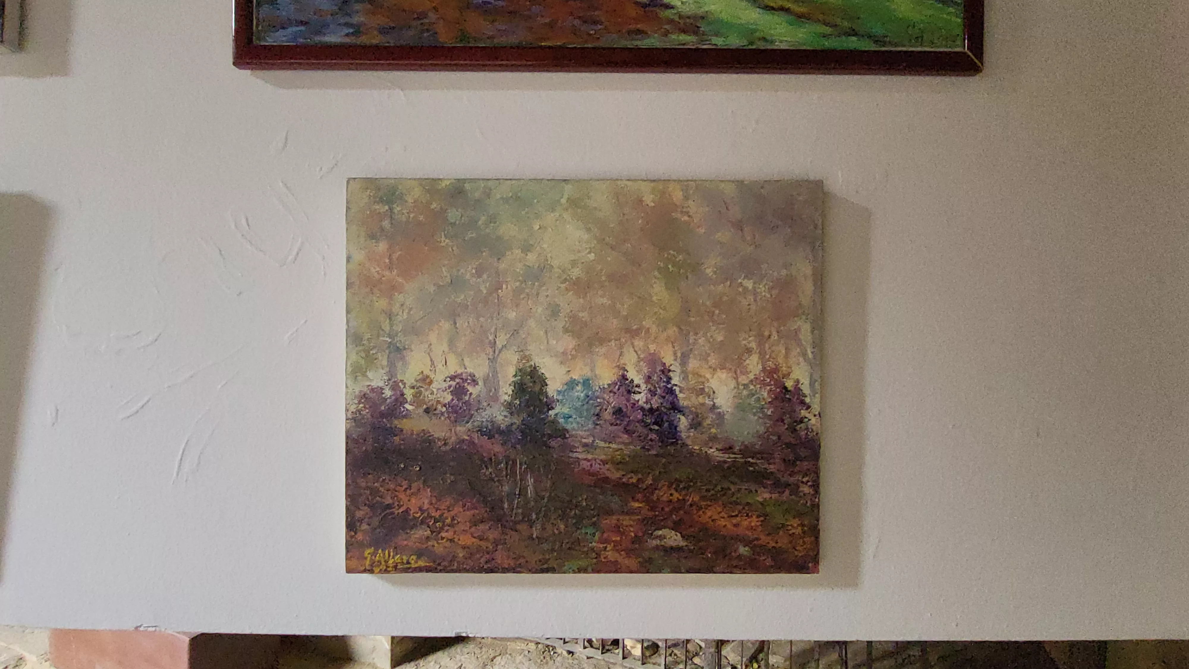 Exposición del grupo Pintores del Casco en los claustros de San Pedro. Foto Mercedes Manterola