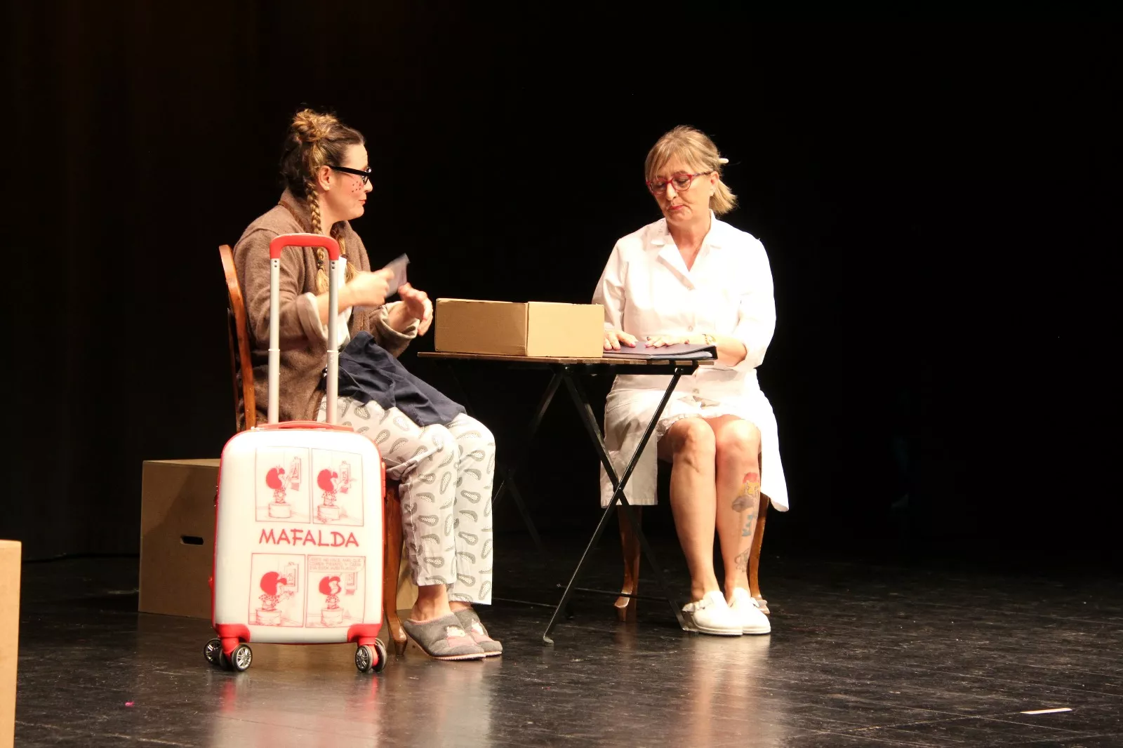 Imágenes de Infinito Teatro en la Muestra Joven de Huesca 2025. Foto Carlos Neofato