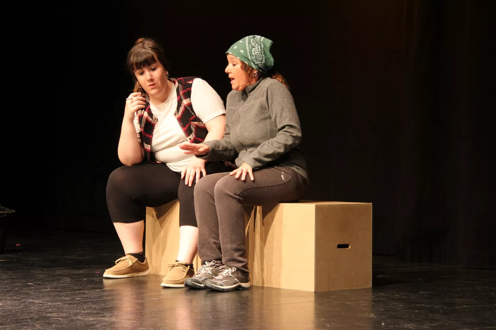 Imágenes de Infinito Teatro en la Muestra Joven de Huesca 2025. Foto Carlos Neofato