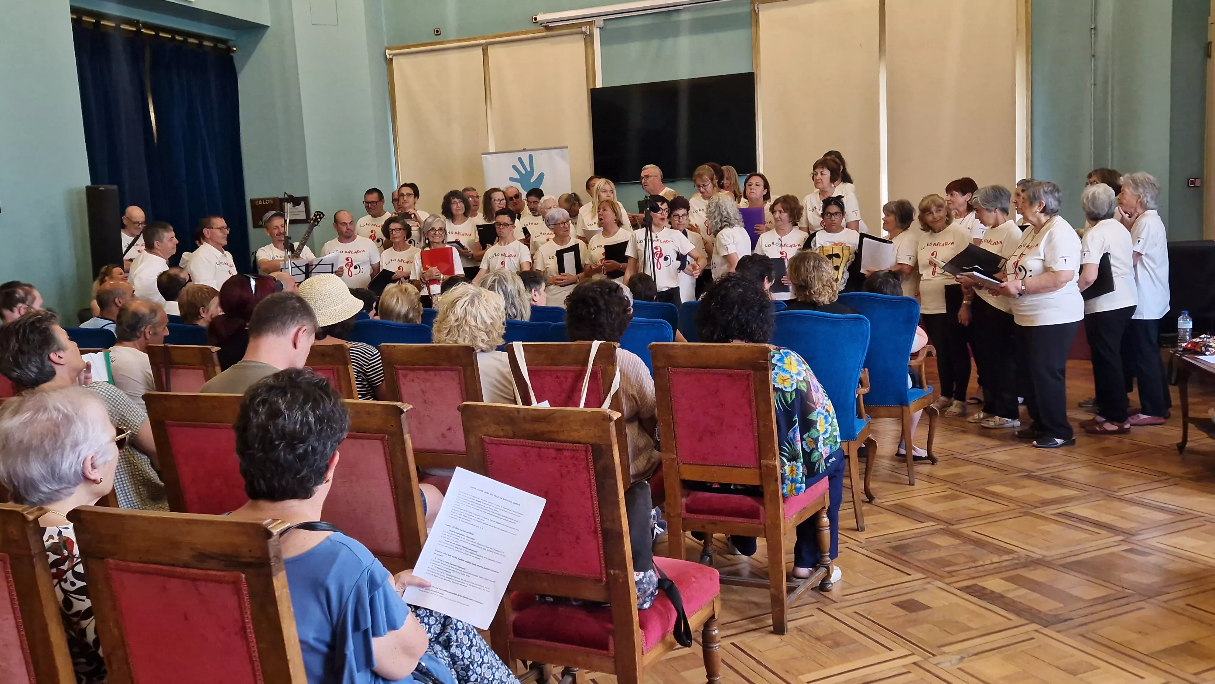 Actuación de Arcadia en el Salón Azul del Casino. Foto Myriam Martínez