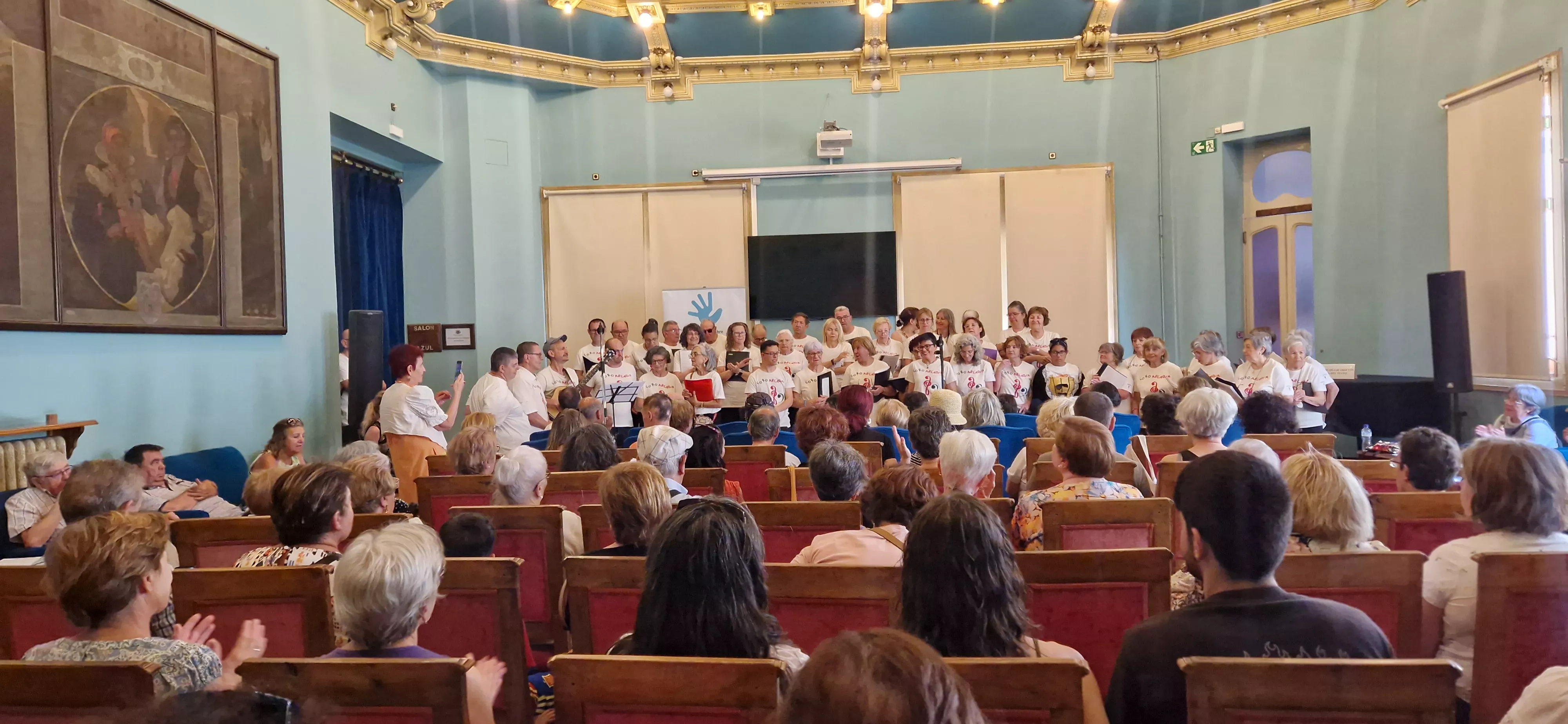 Actuación de Arcadia en el Salón Azul del Casino. Foto Myriam Martínez