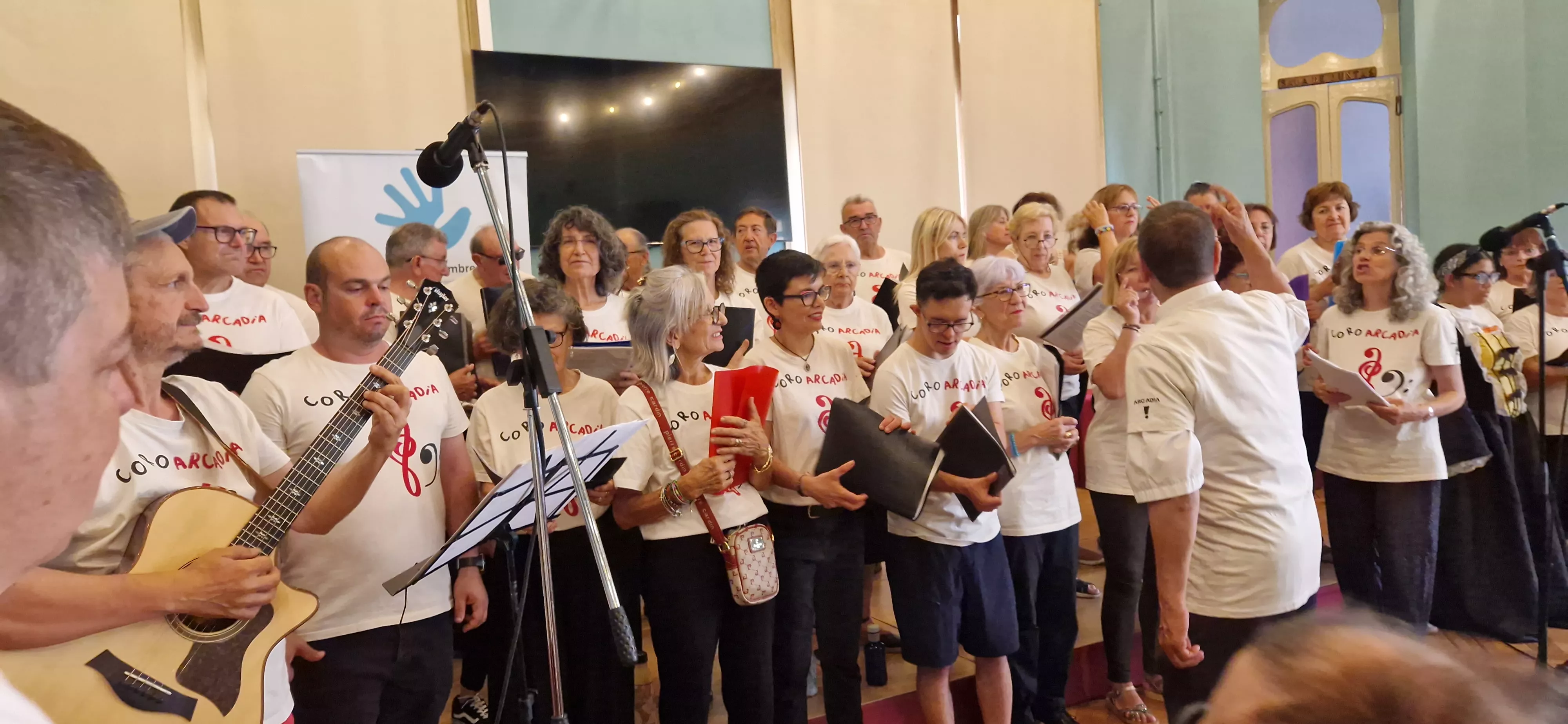Actuación de Arcadia en el Salón Azul del Casino. Foto Myriam Martínez