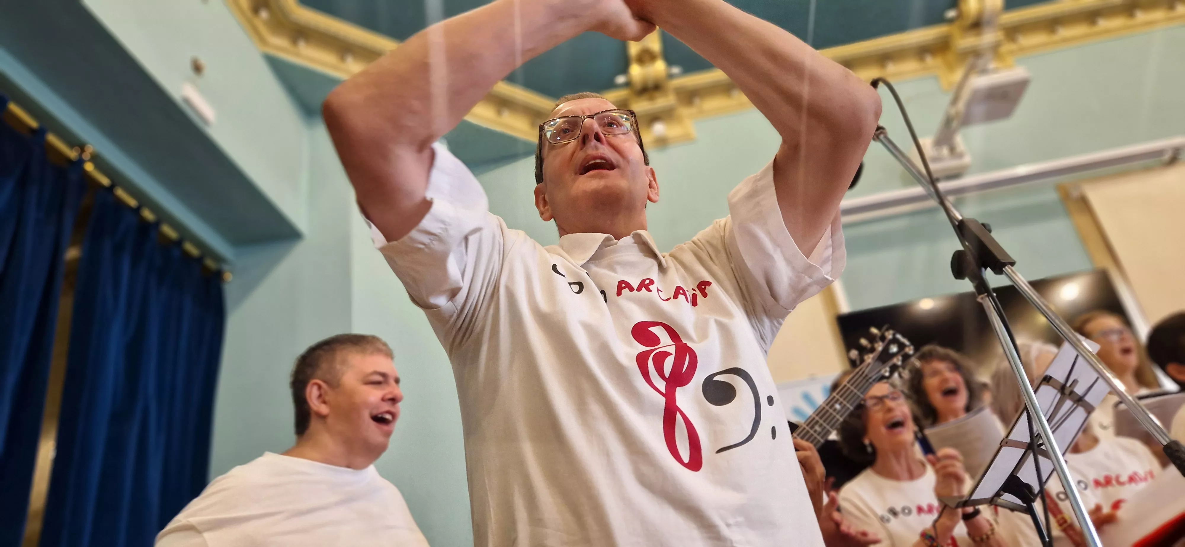 Actuación de Arcadia en el Salón Azul del Casino. Foto Myriam Martínez