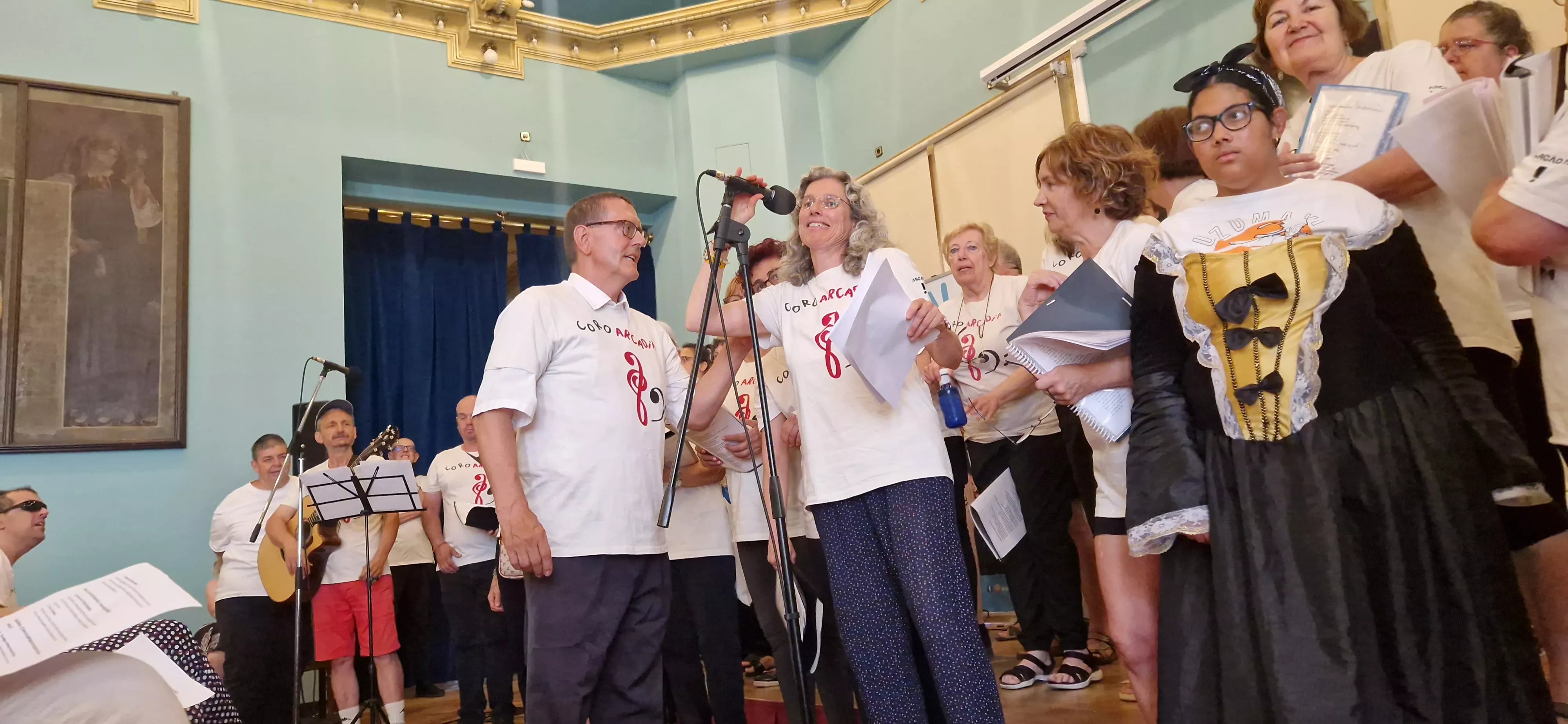 Actuación de Arcadia en el Salón Azul del Casino. Foto Myriam Martínez