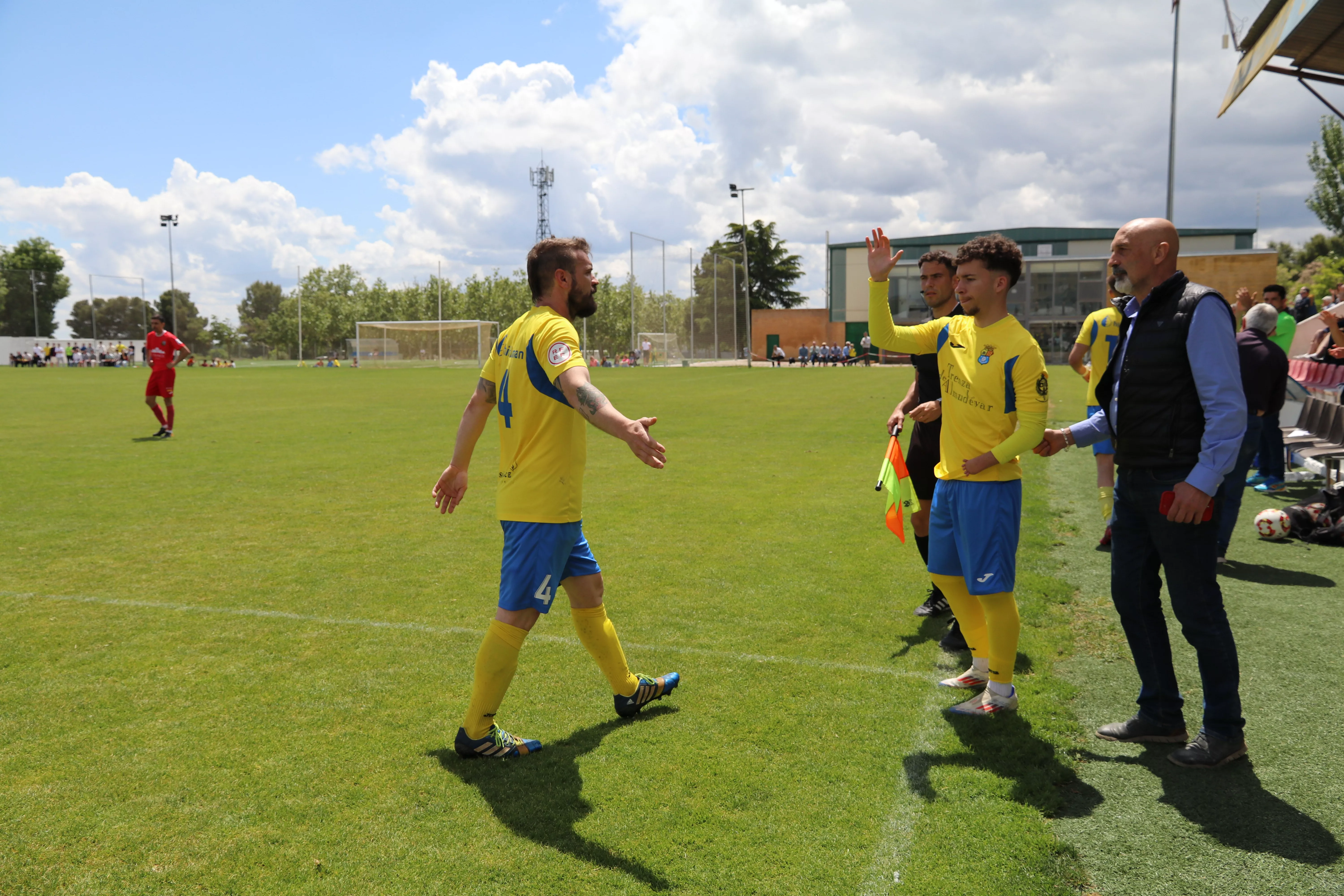 Un partido del Almudévar esta temporada. Foto: José Manuel Ballarín