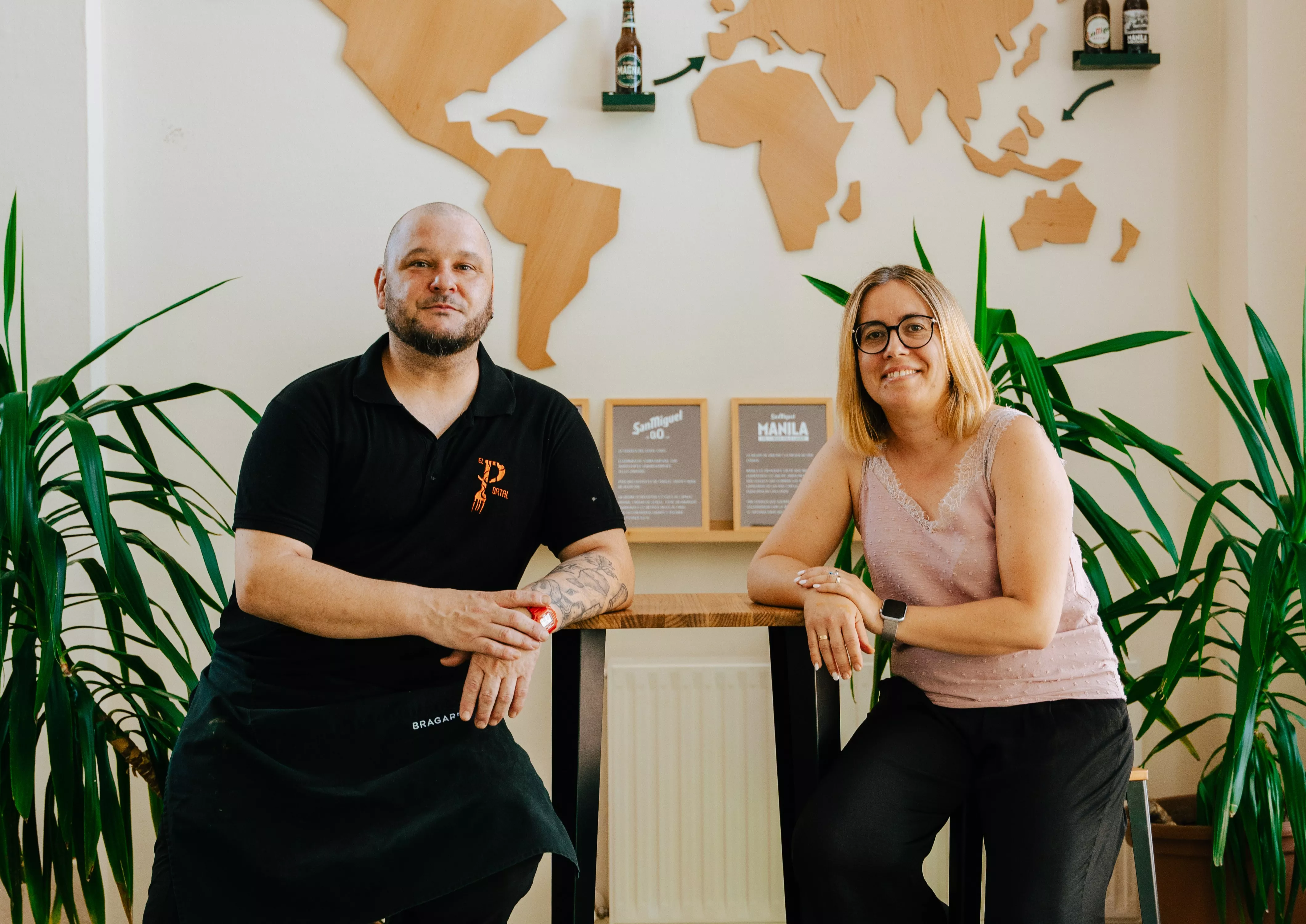 Ramón y Alicia, del Hostal Restaurante El Portal de Alcolea de Cinca