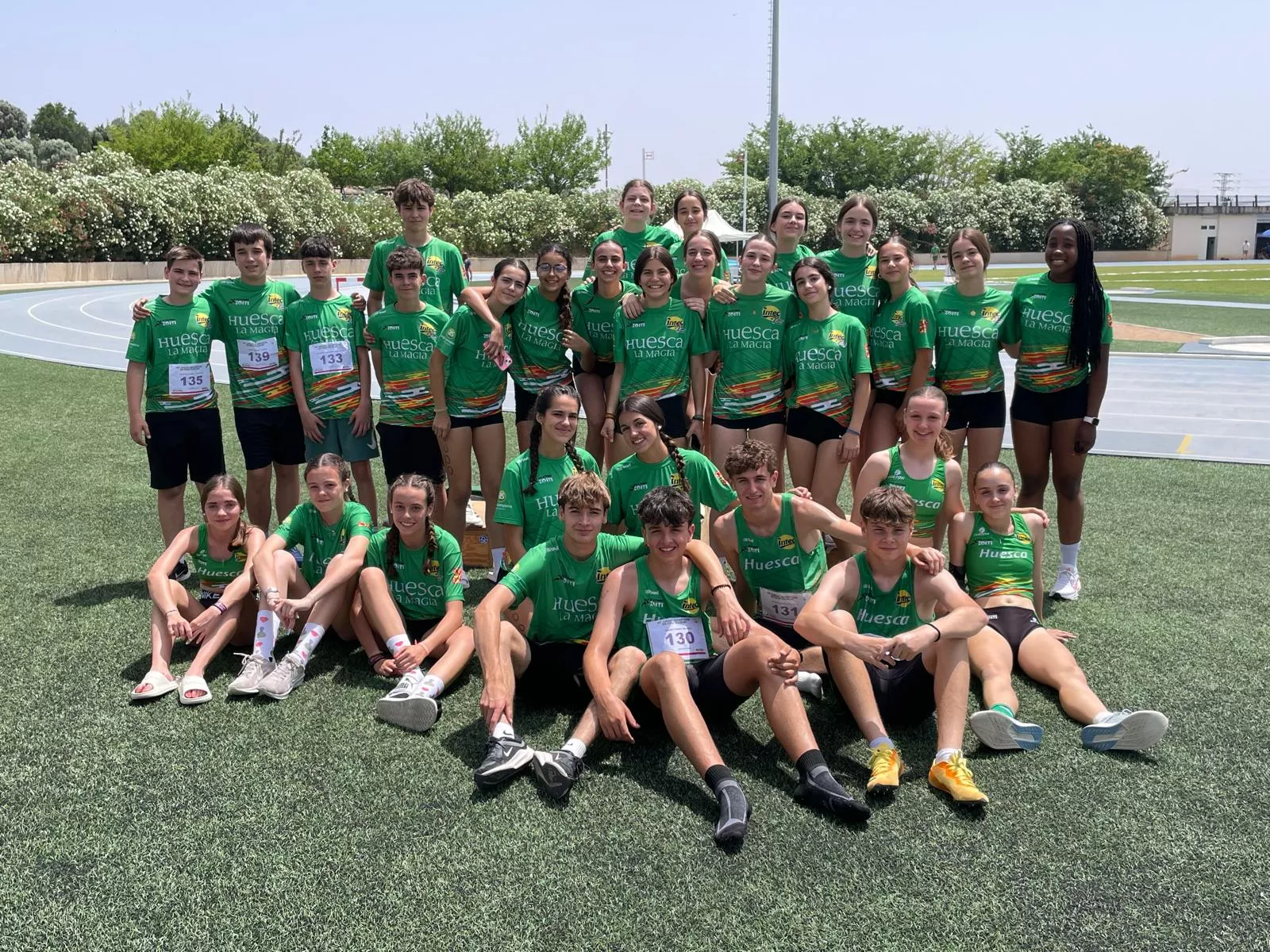 Cadetes de Intec-Zoiti en el reciente Campeonato de Aragón Sub-16 por equipos