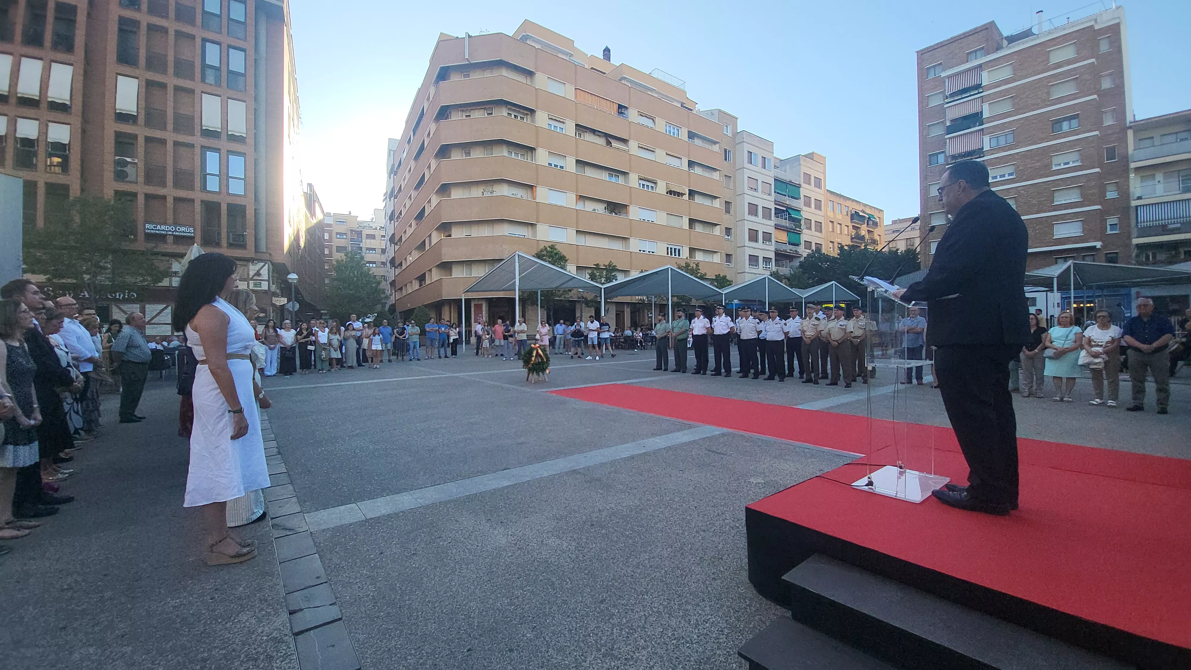 Homenaje en Huesca a las víctimas del terrorismo. Foto Mercedes Manterola