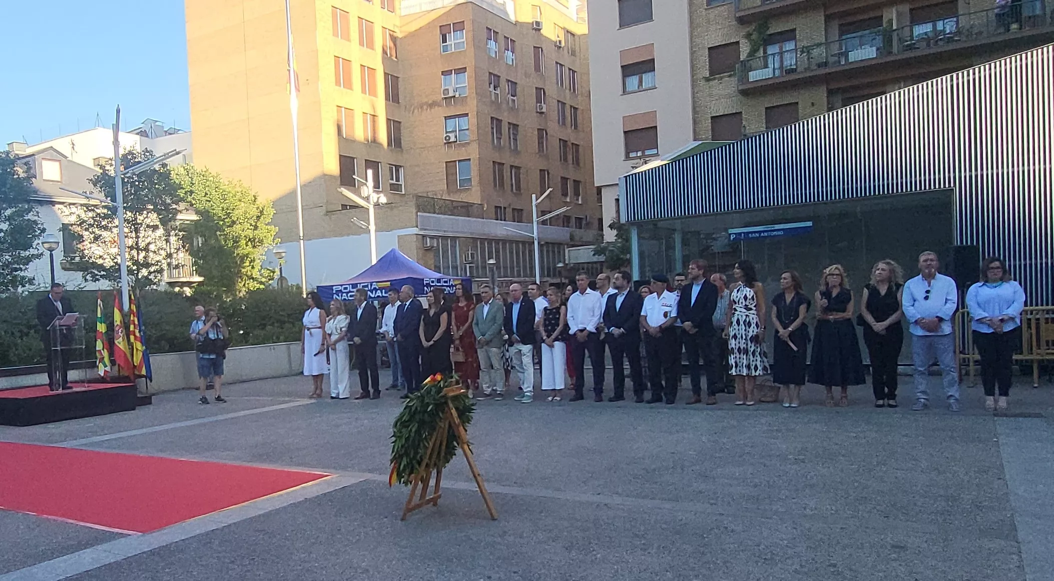 Homenaje en Huesca a las víctimas del terrorismo. Foto Mercedes Manterola