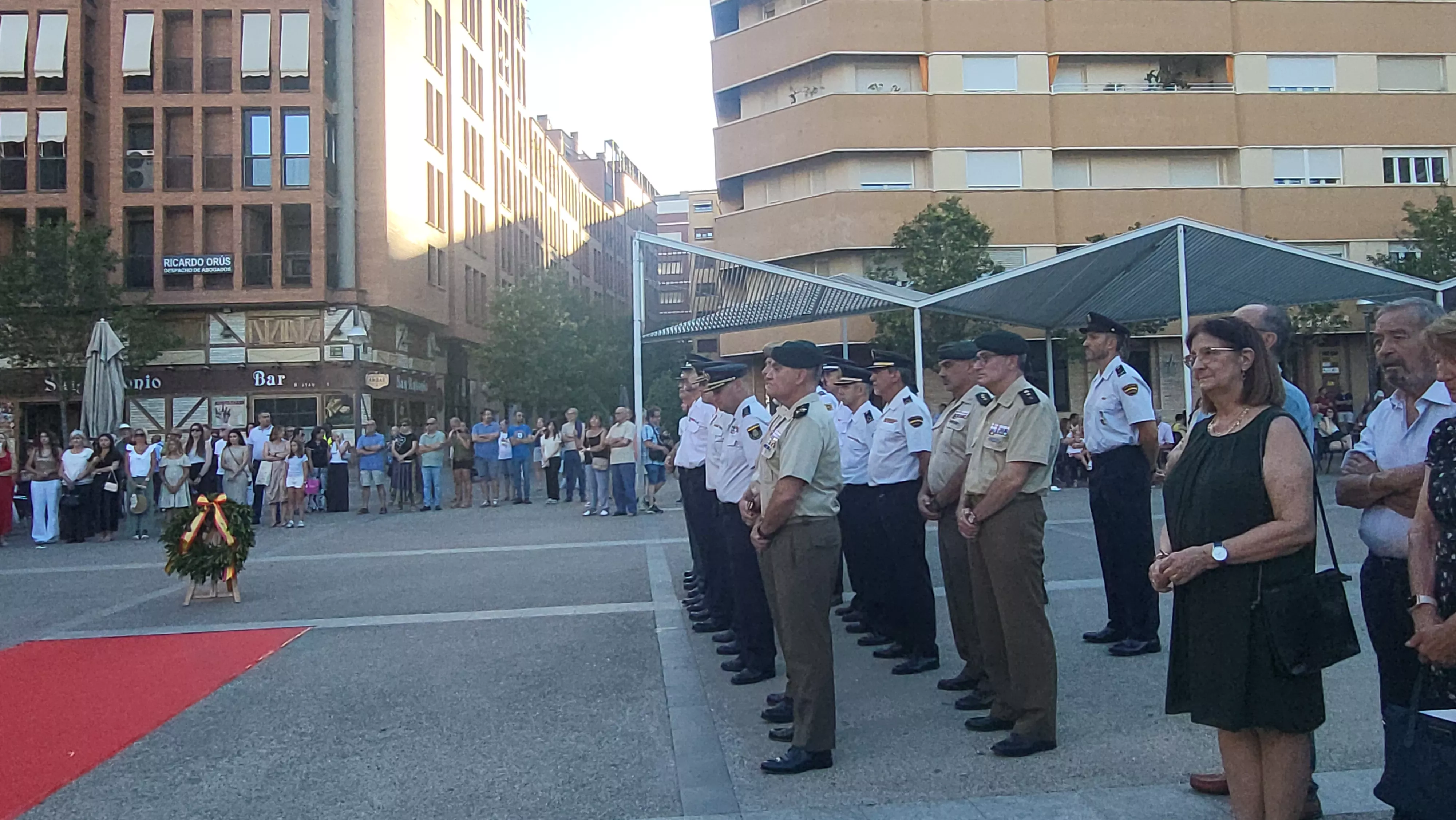 Homenaje en Huesca a las víctimas del terrorismo. Foto Mercedes Manterola