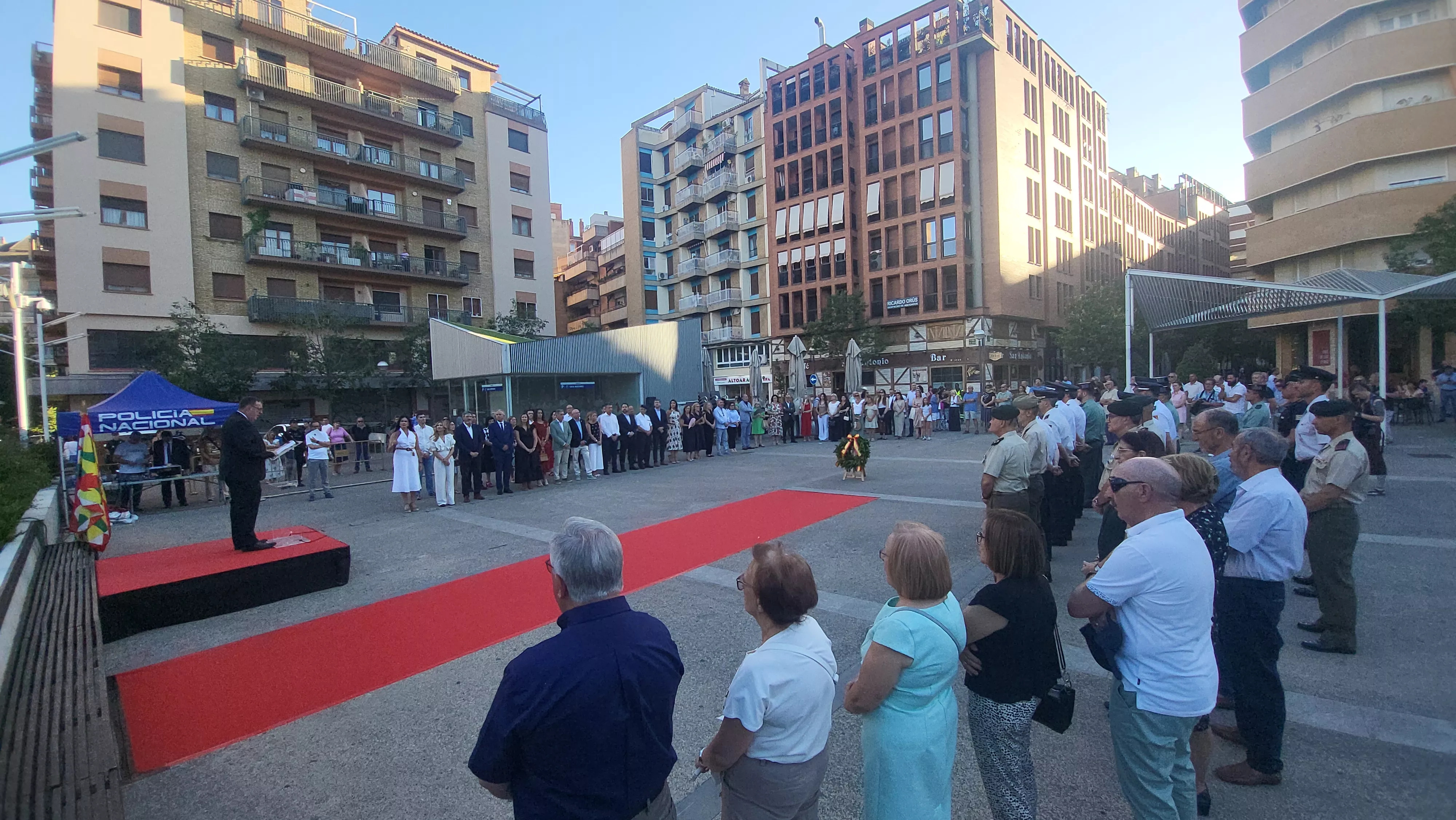 Homenaje en Huesca a las víctimas del terrorismo. Foto Mercedes Manterola
