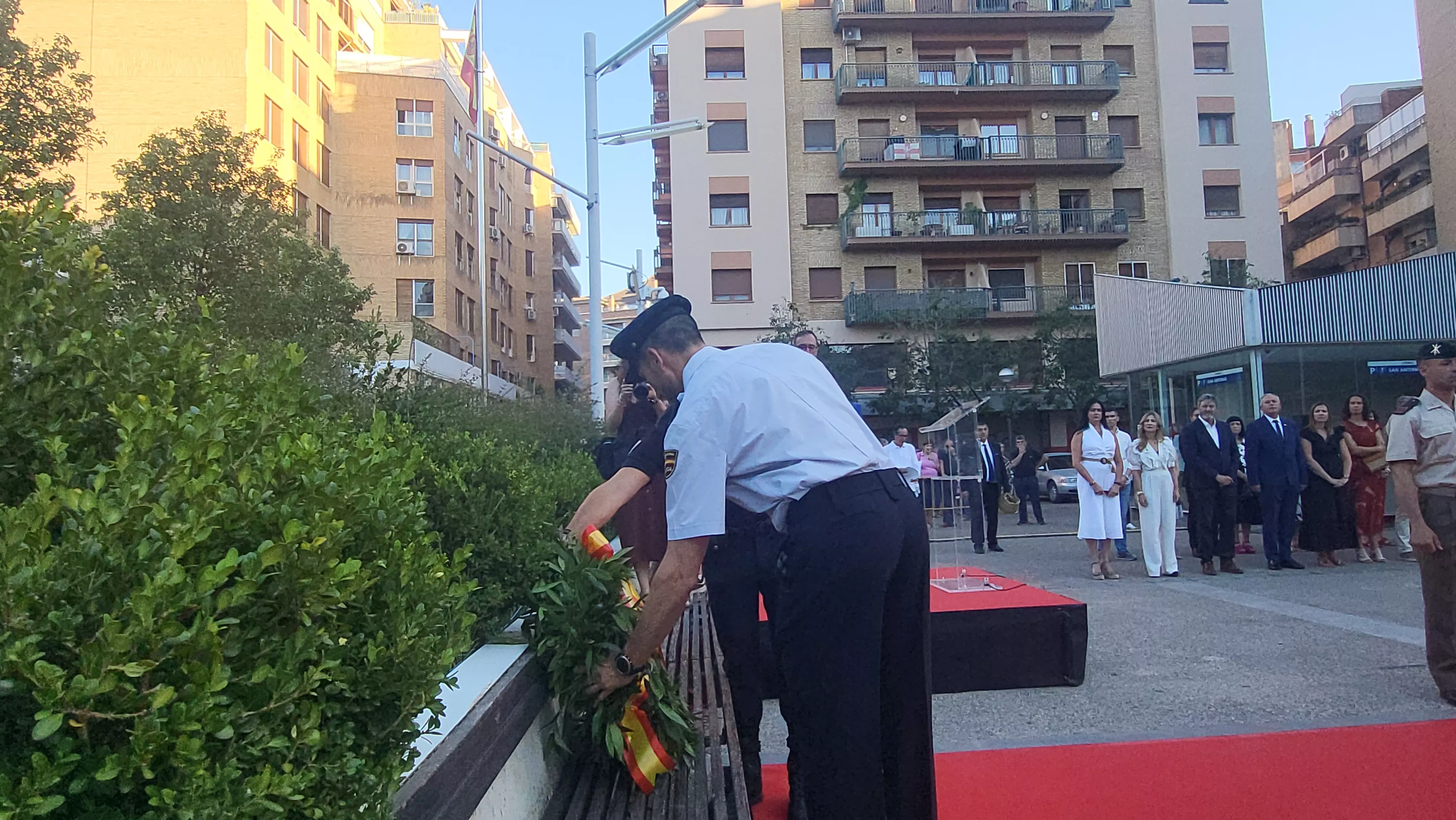 Homenaje en Huesca a las víctimas del terrorismo. Foto Mercedes Manterola