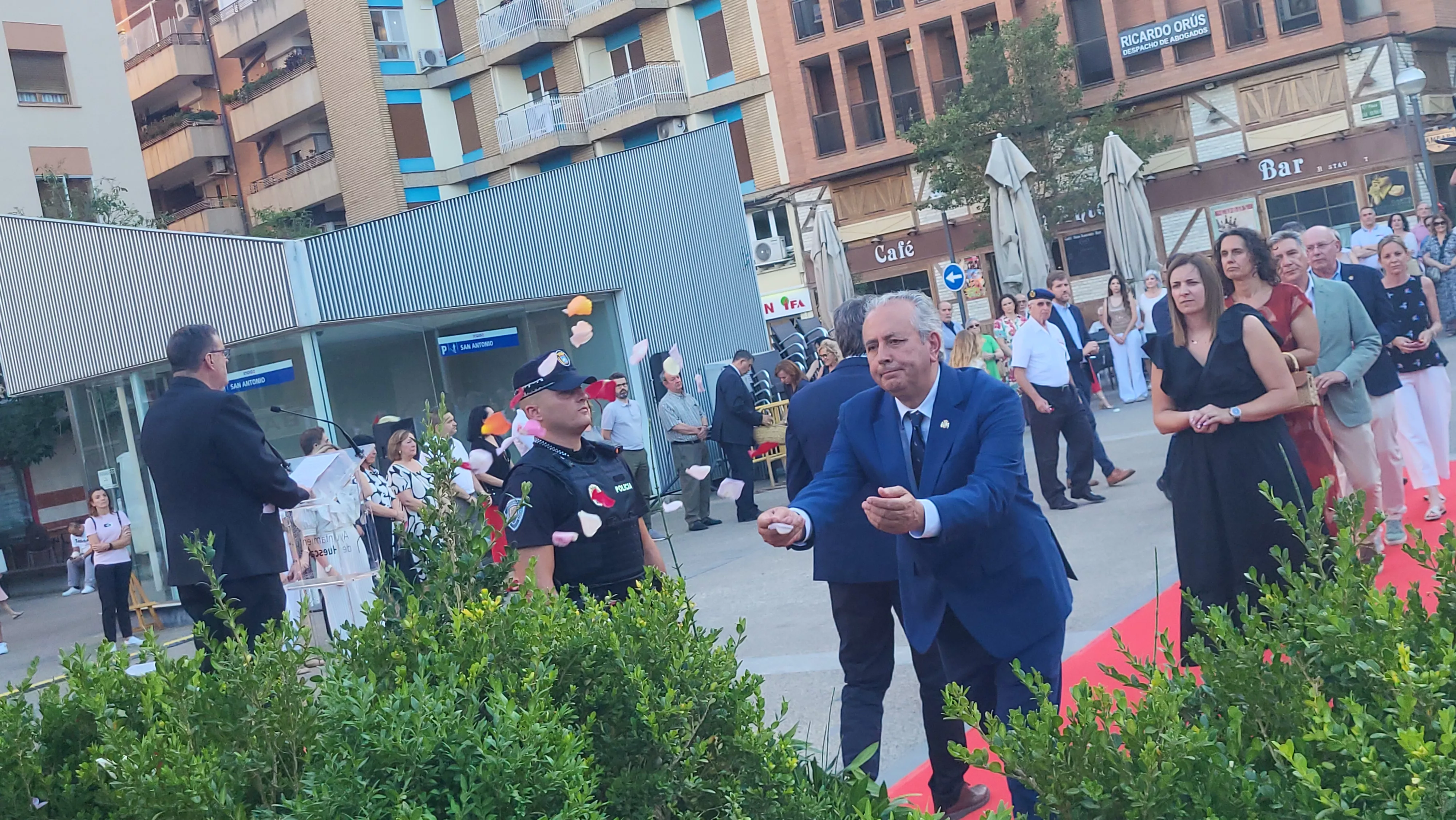 Homenaje en Huesca a las víctimas del terrorismo. Foto Mercedes Manterola