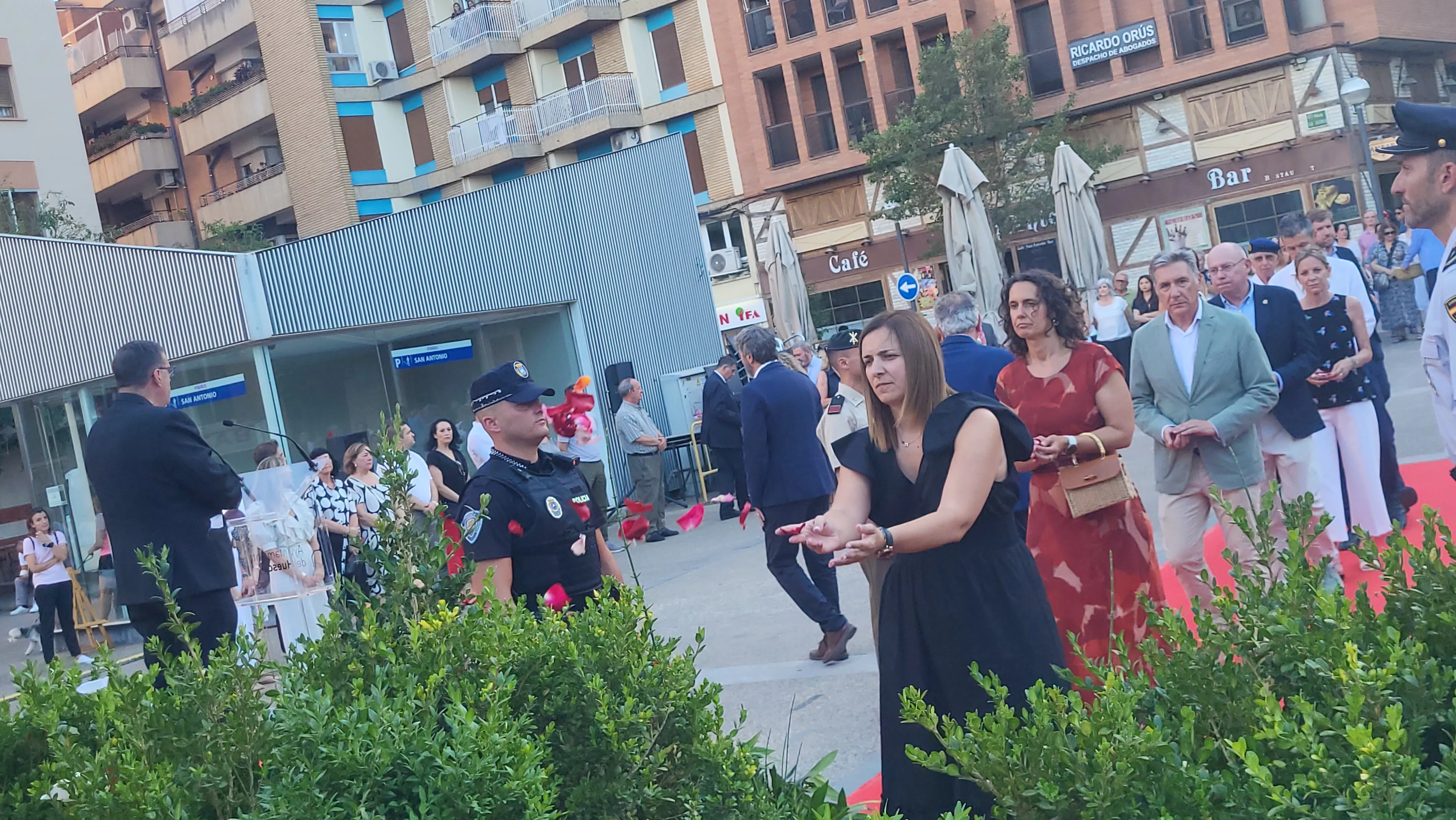 Homenaje en Huesca a las víctimas del terrorismo. Foto Mercedes Manterola