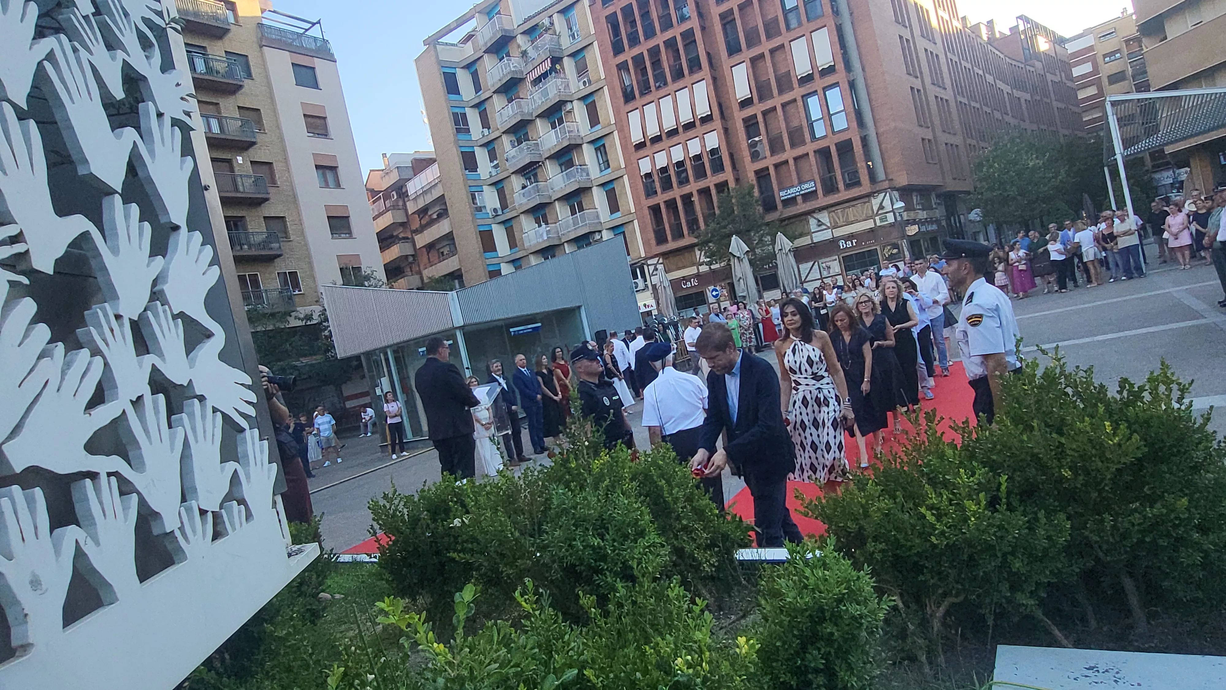 Homenaje en Huesca a las víctimas del terrorismo. Foto Mercedes Manterola