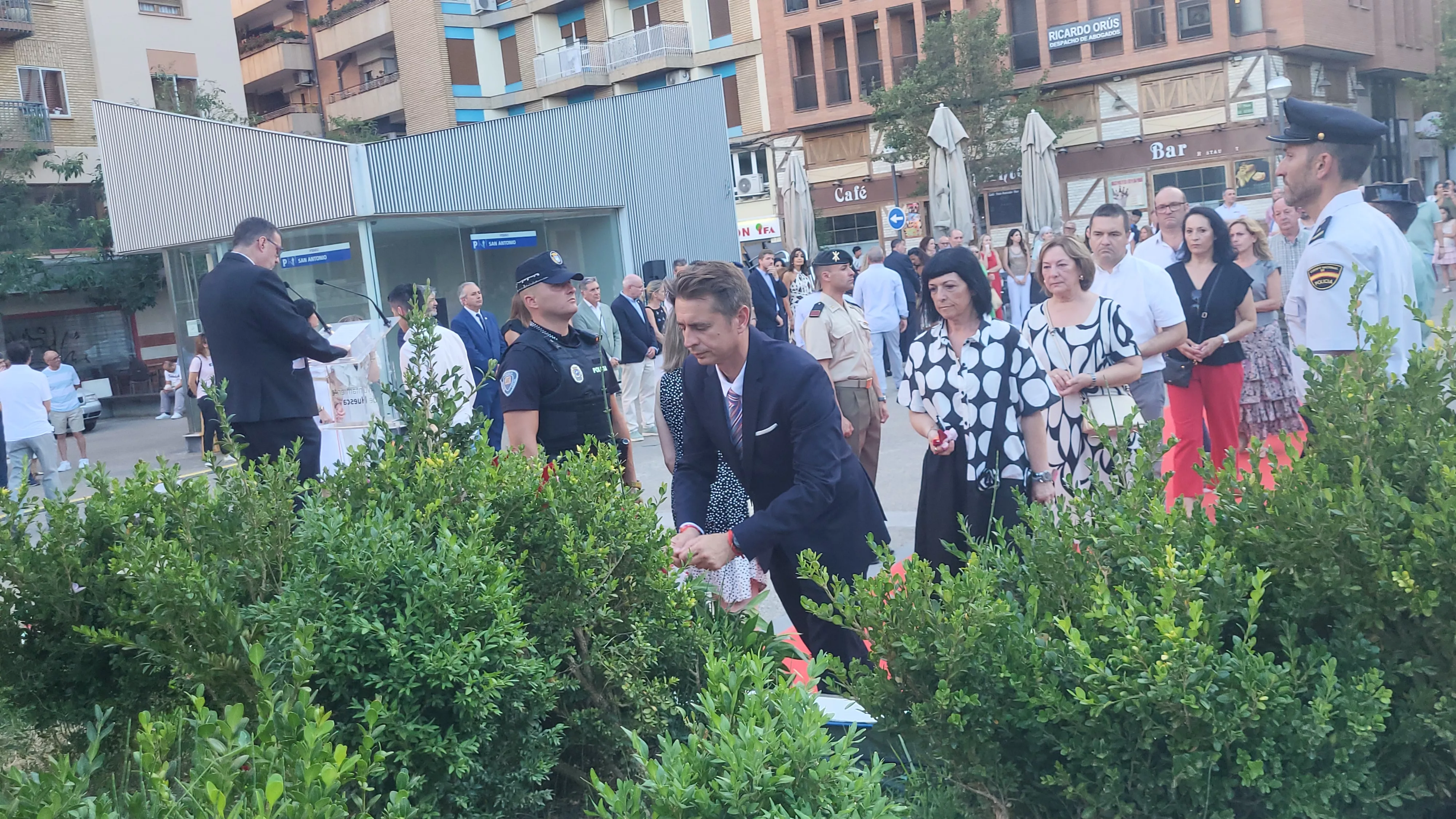 Homenaje en Huesca a las víctimas del terrorismo. Foto Mercedes Manterola