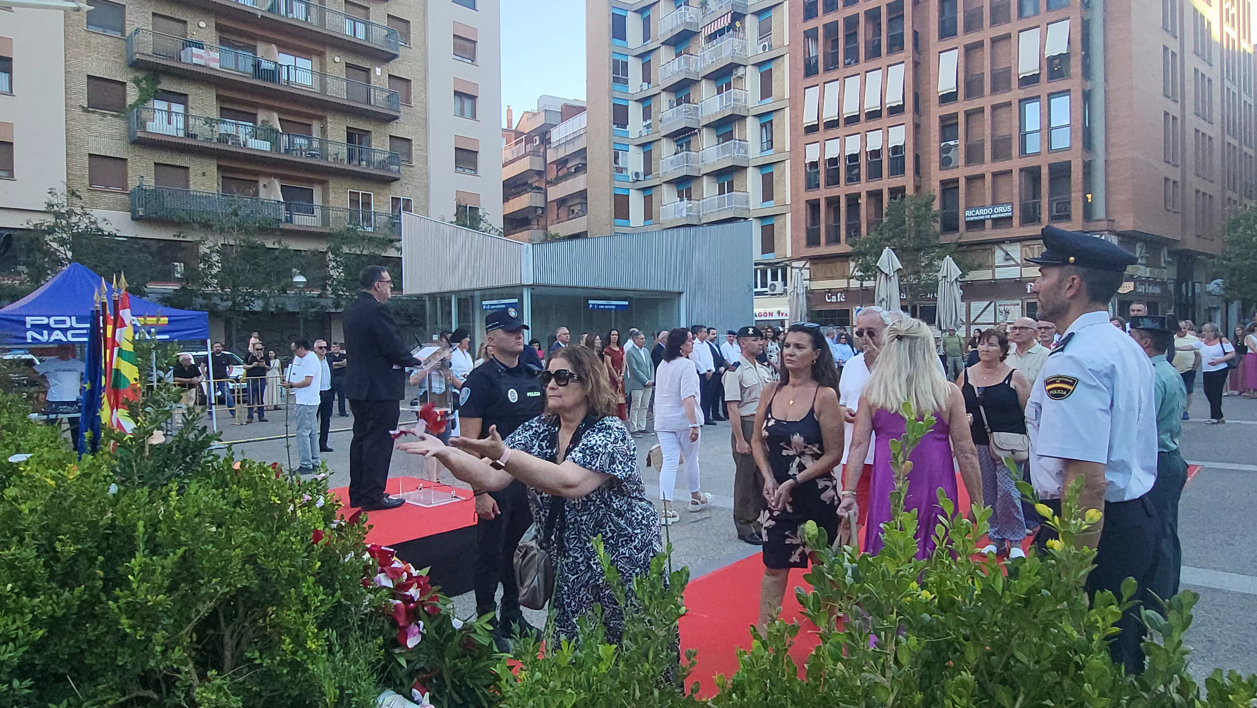 Homenaje en Huesca a las víctimas del terrorismo. Foto Mercedes Manterola
