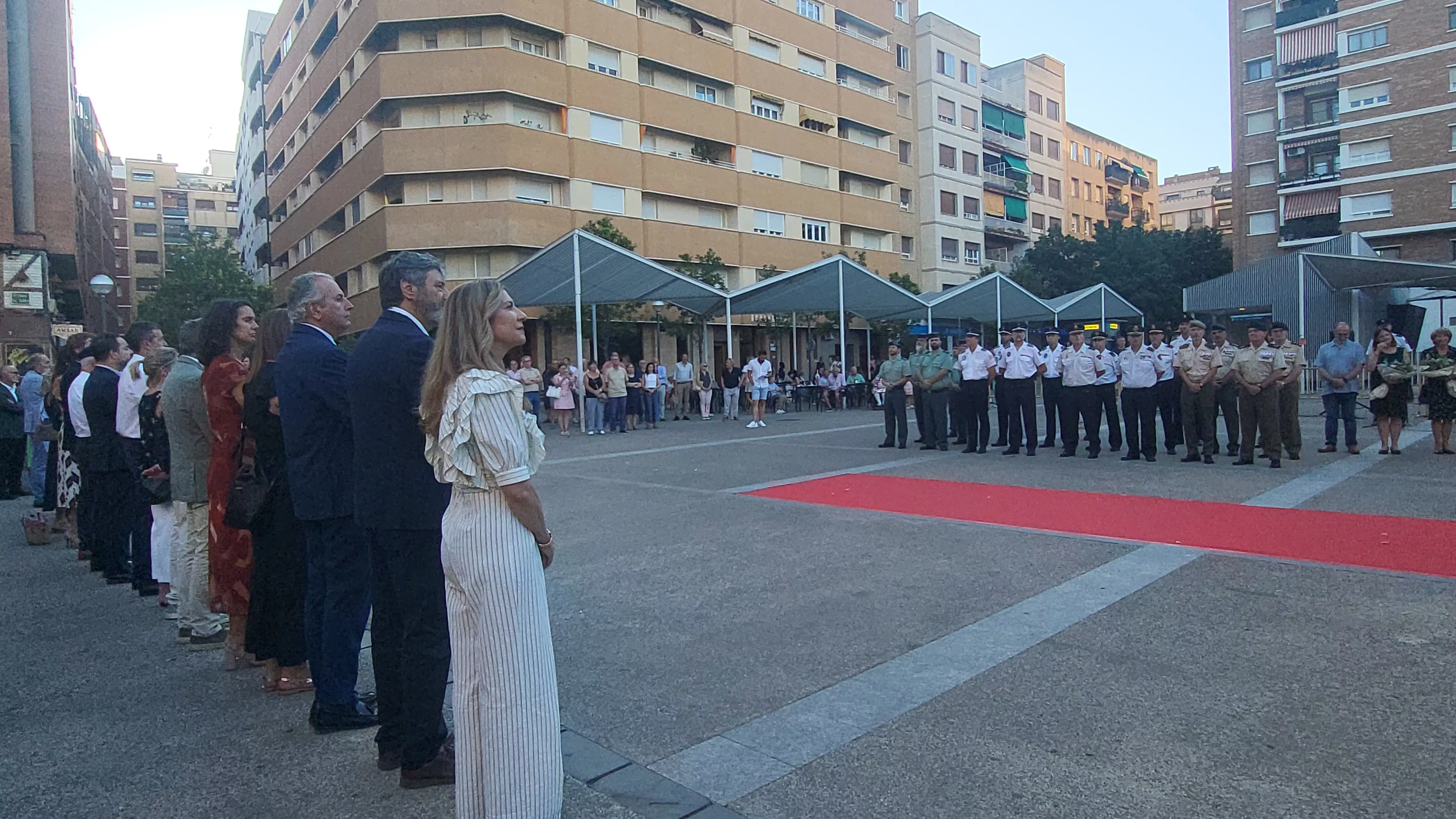 Homenaje en Huesca a las víctimas del terrorismo. Foto Mercedes Manterola