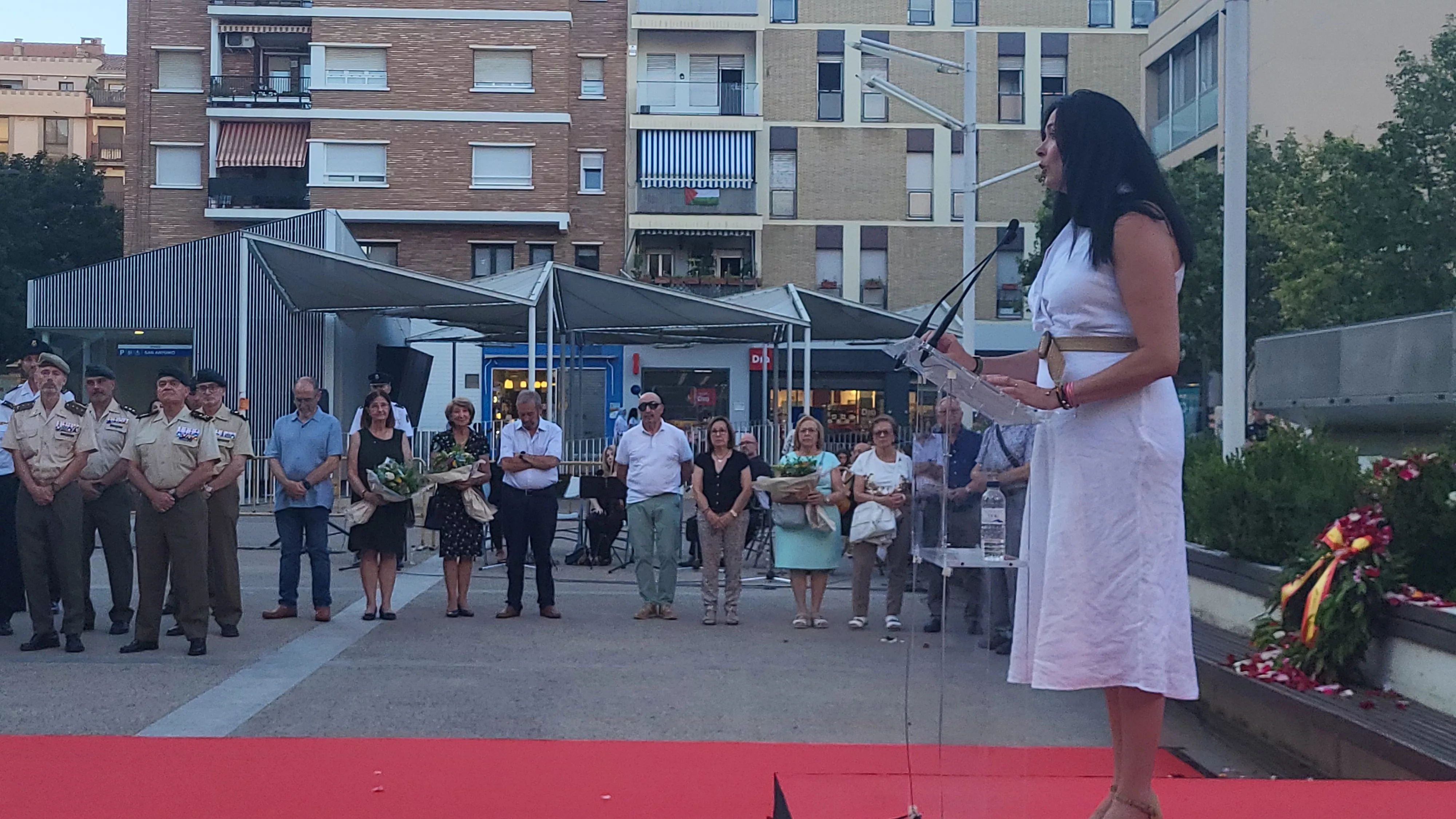 Homenaje en Huesca a las víctimas del terrorismo. Foto Mercedes Manterola