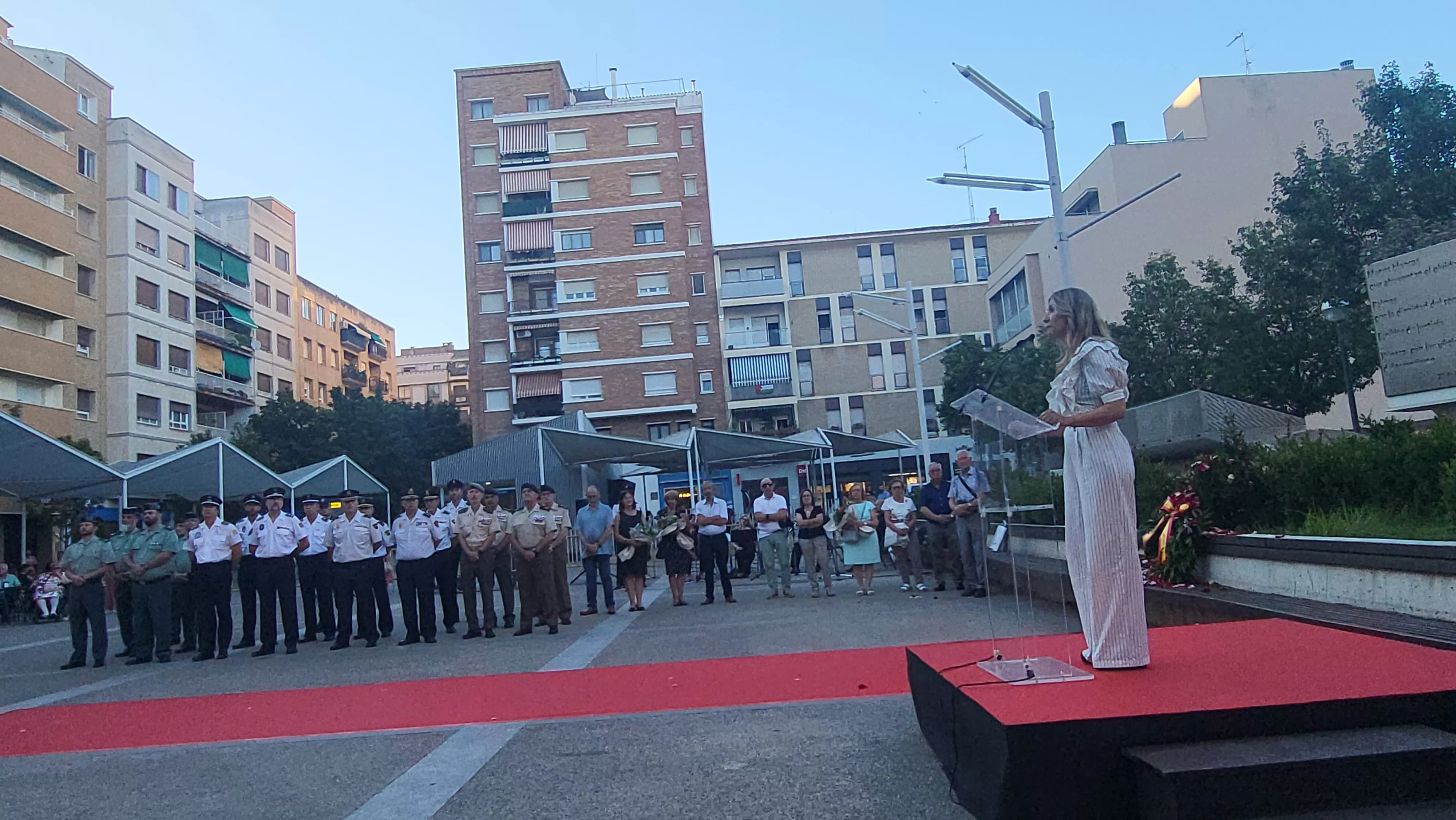 Homenaje en Huesca a las víctimas del terrorismo. Foto Mercedes Manterola
