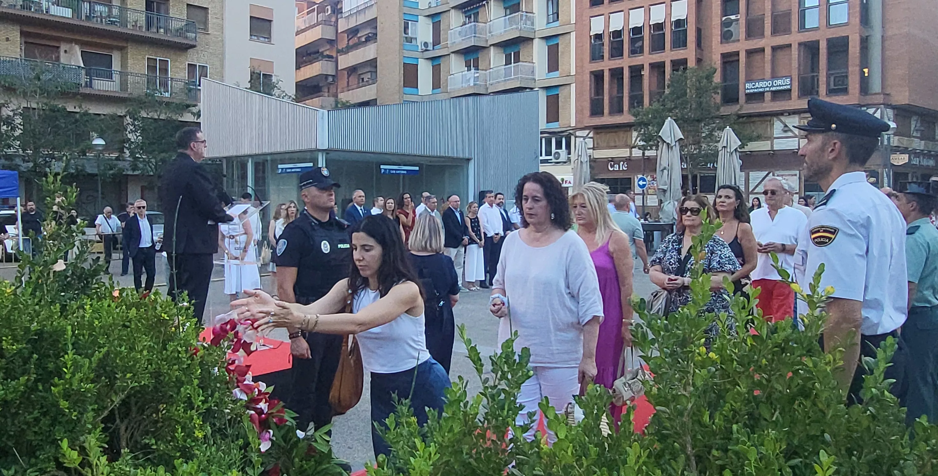 Homenaje en Huesca a las víctimas del terrorismo. Foto Mercedes Manterola