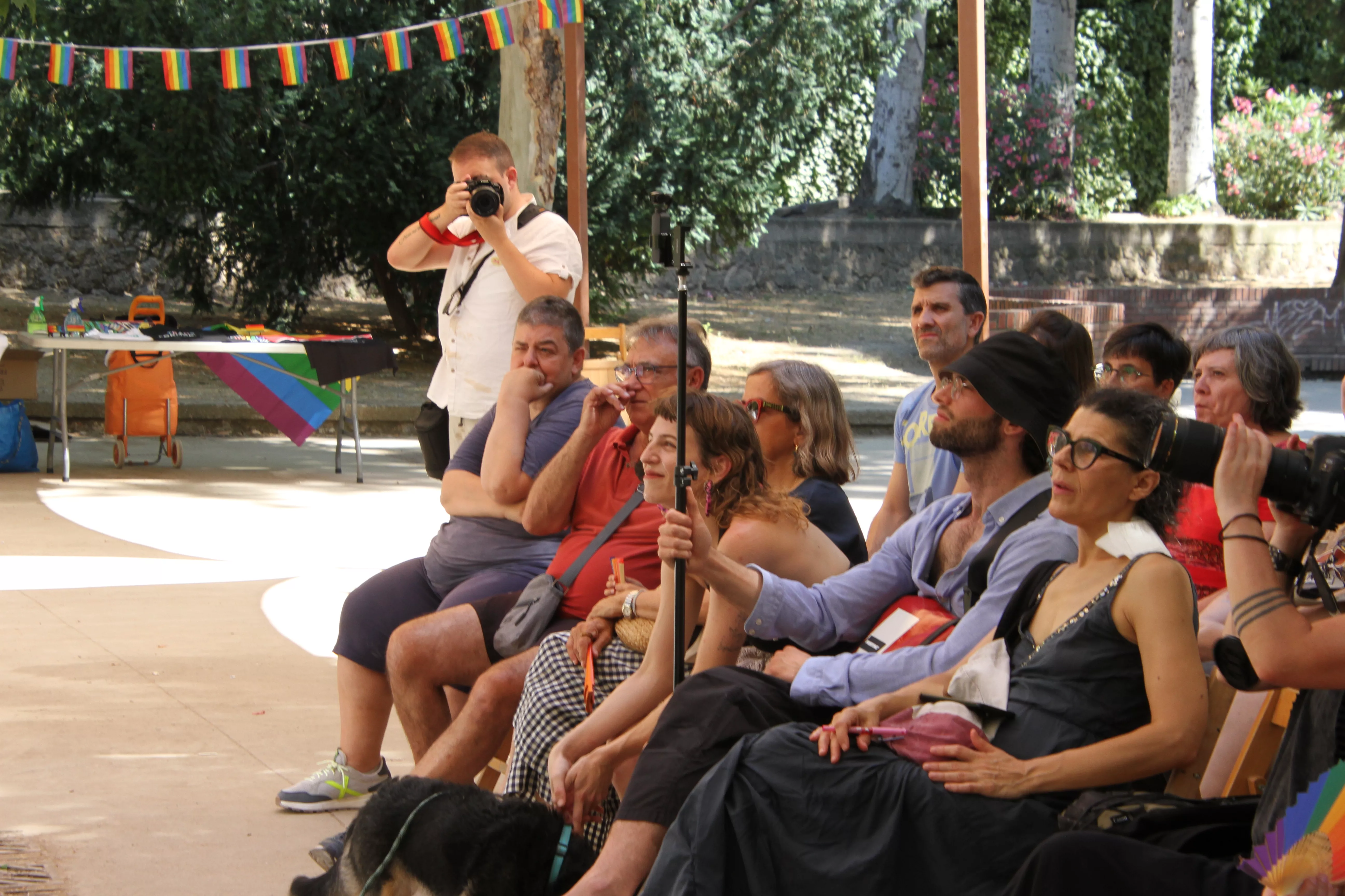 Actividades de la Asociación 28J Huesca por el Día del Orgullo en el Teatro Griego. Foto Carlos Neofato