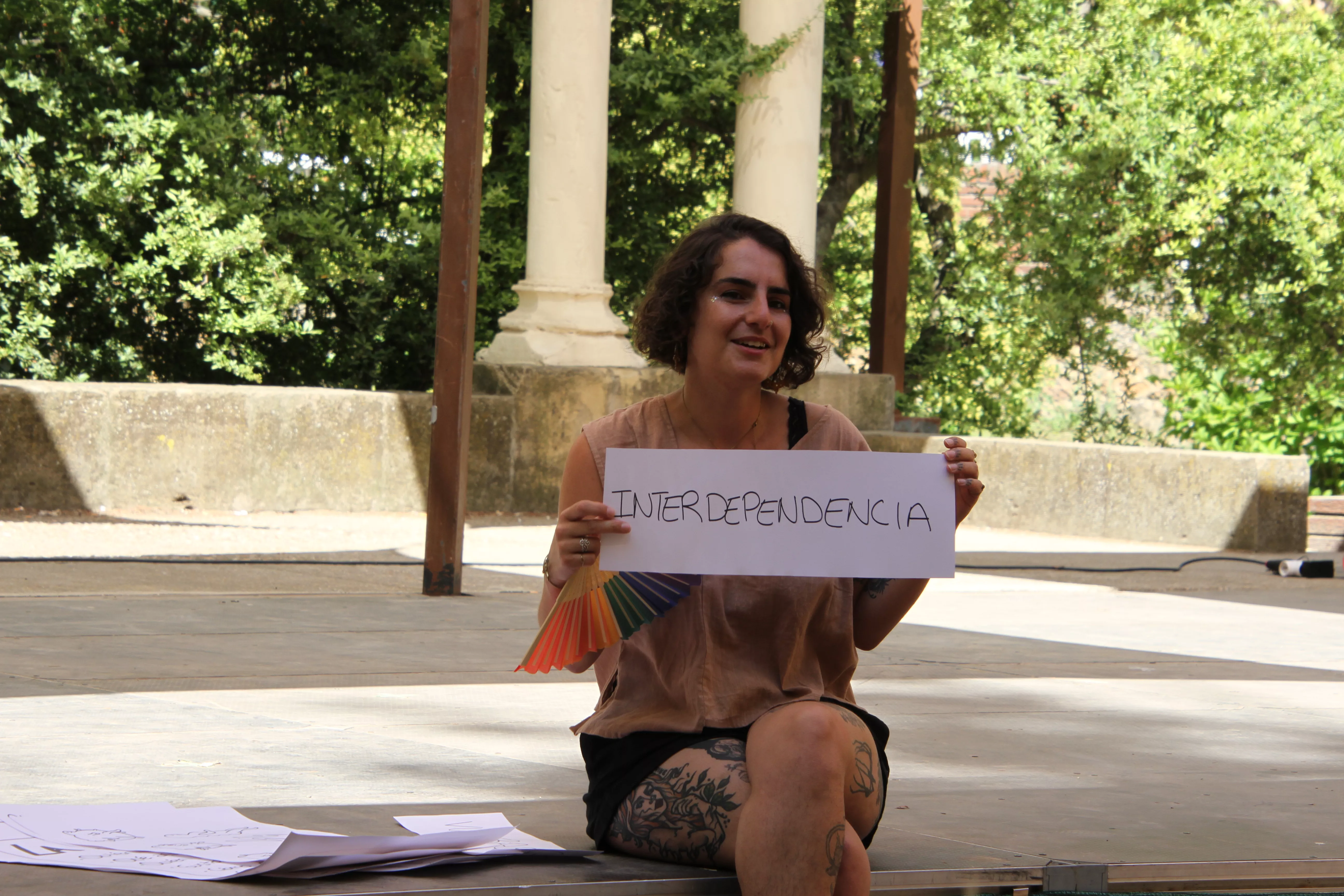 Actividades de la Asociación 28J Huesca por el Día del Orgullo en el Teatro Griego. Foto Carlos Neofato