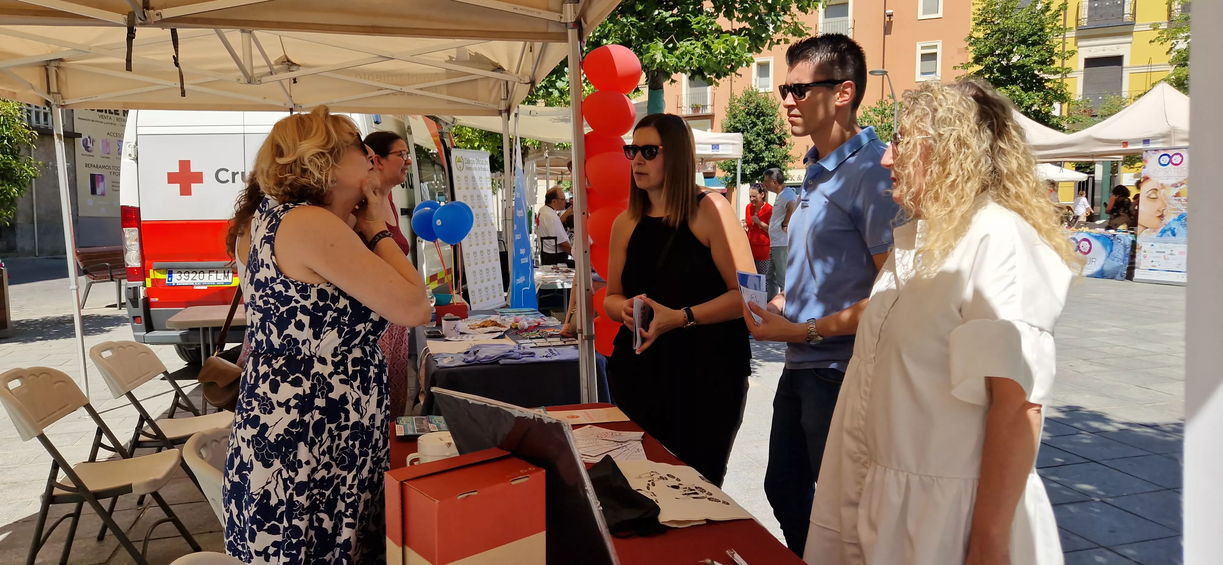 Feria de la Salud de Huesca que organiza Cruz Roja. Foto Myriam Martínez