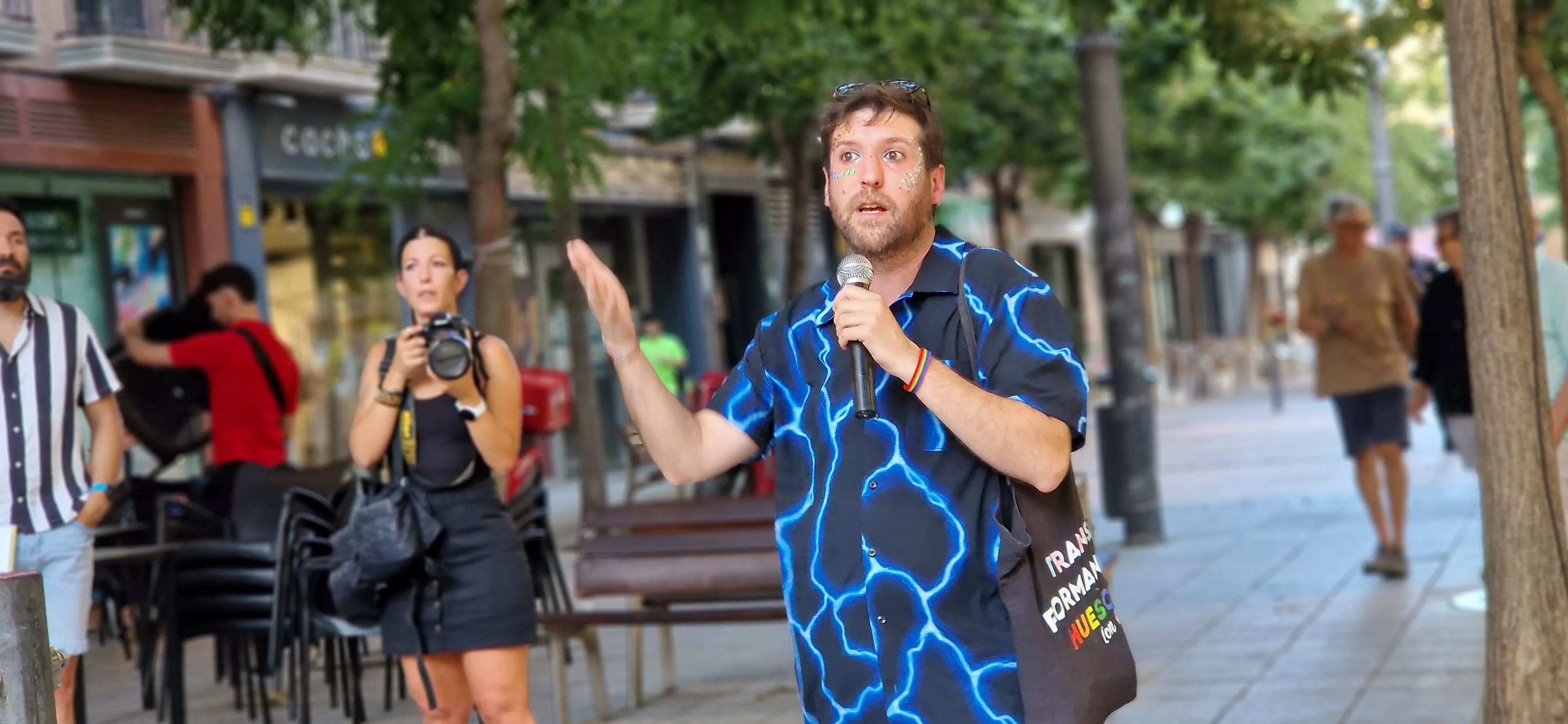 Día del Orgullo LGTBIQA+ en Huesca. Foto Myriam Martínez