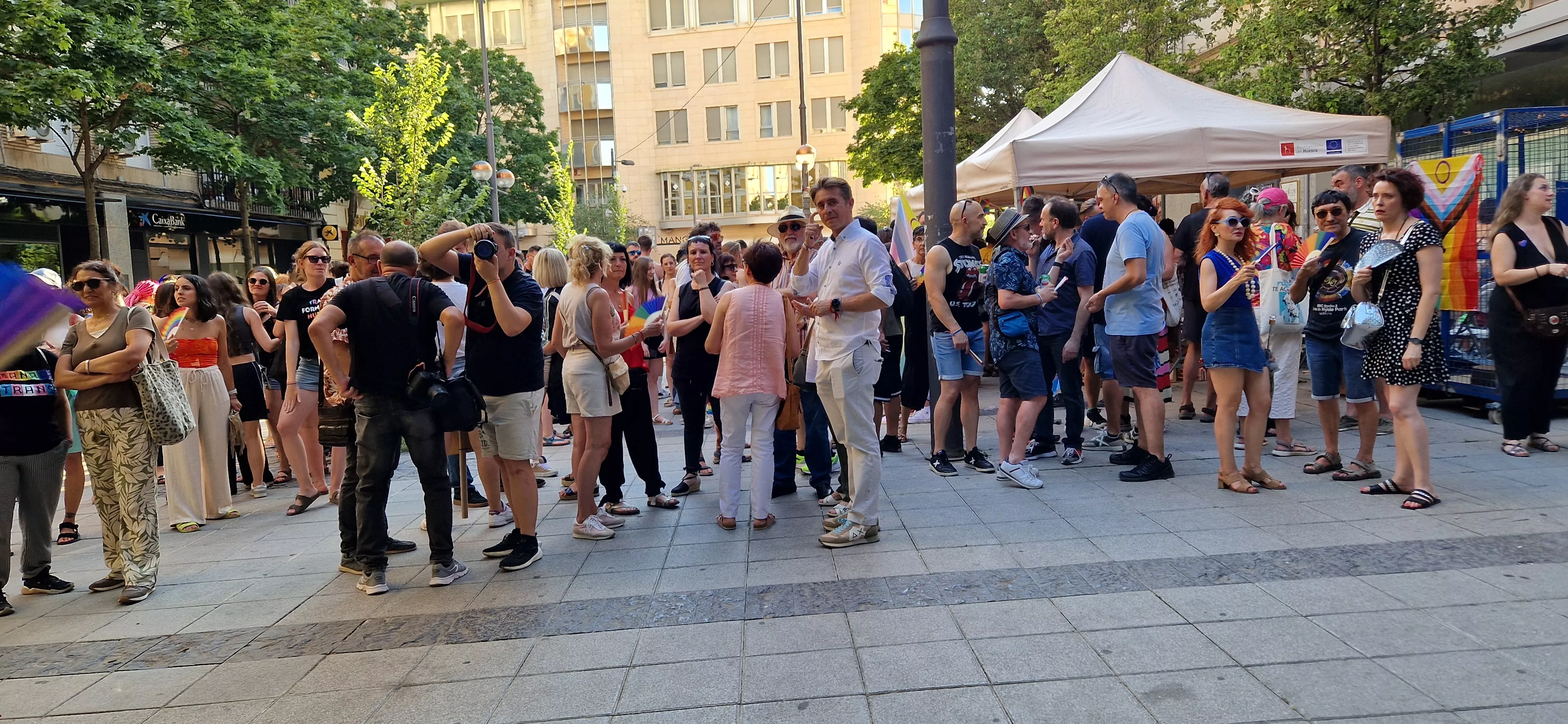 Día del Orgullo LGTBIQA+ en Huesca. Foto Myriam Martínez