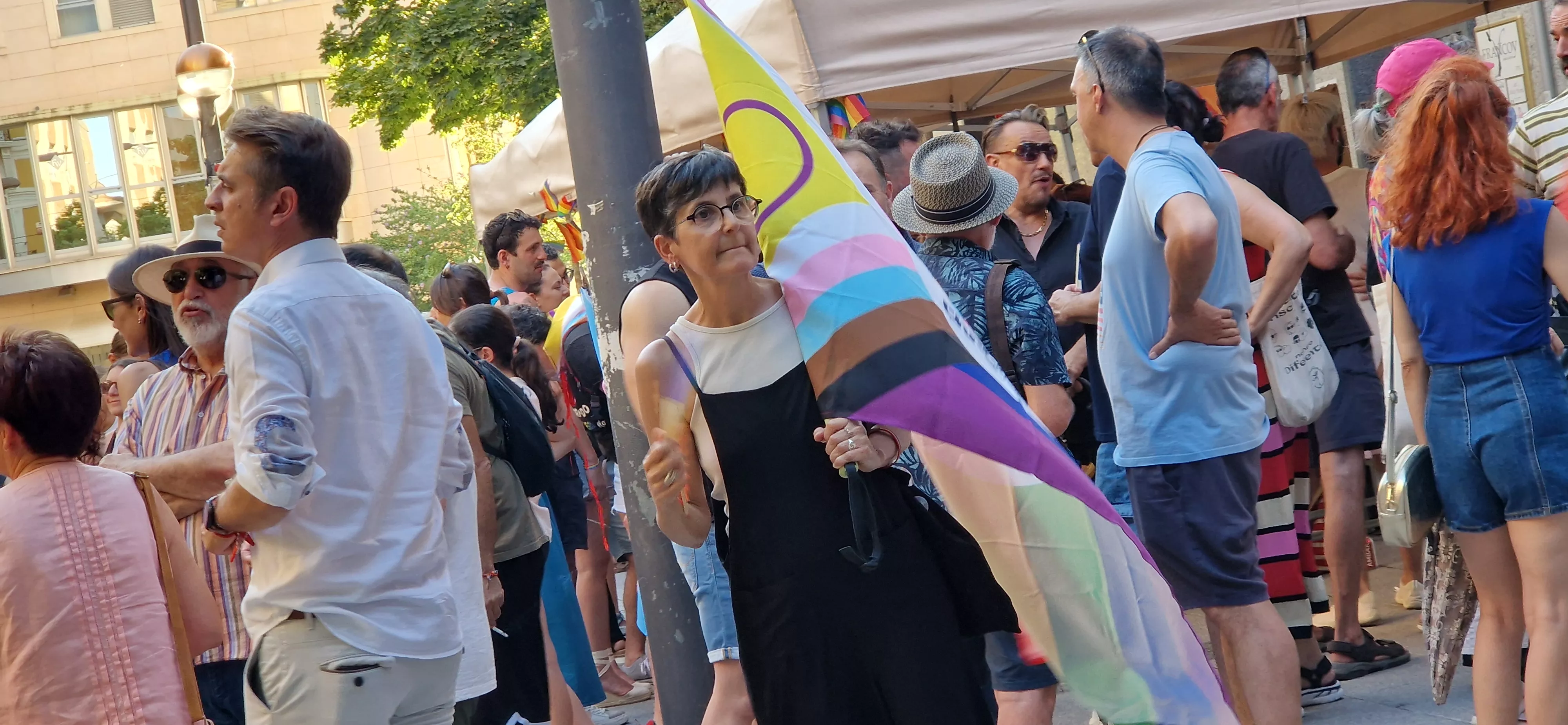 Día del Orgullo LGTBIQA+ en Huesca. Foto Myriam Martínez