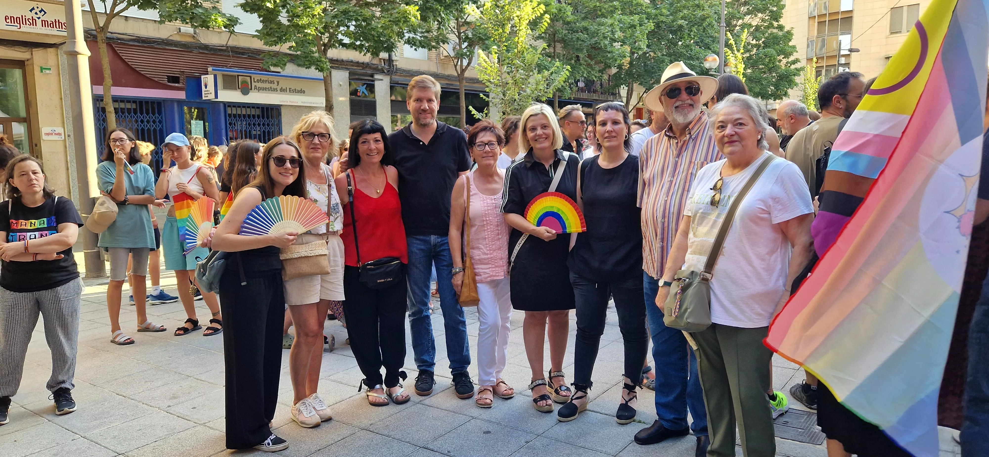 Día del Orgullo LGTBIQA+ en Huesca. Foto Myriam Martínez