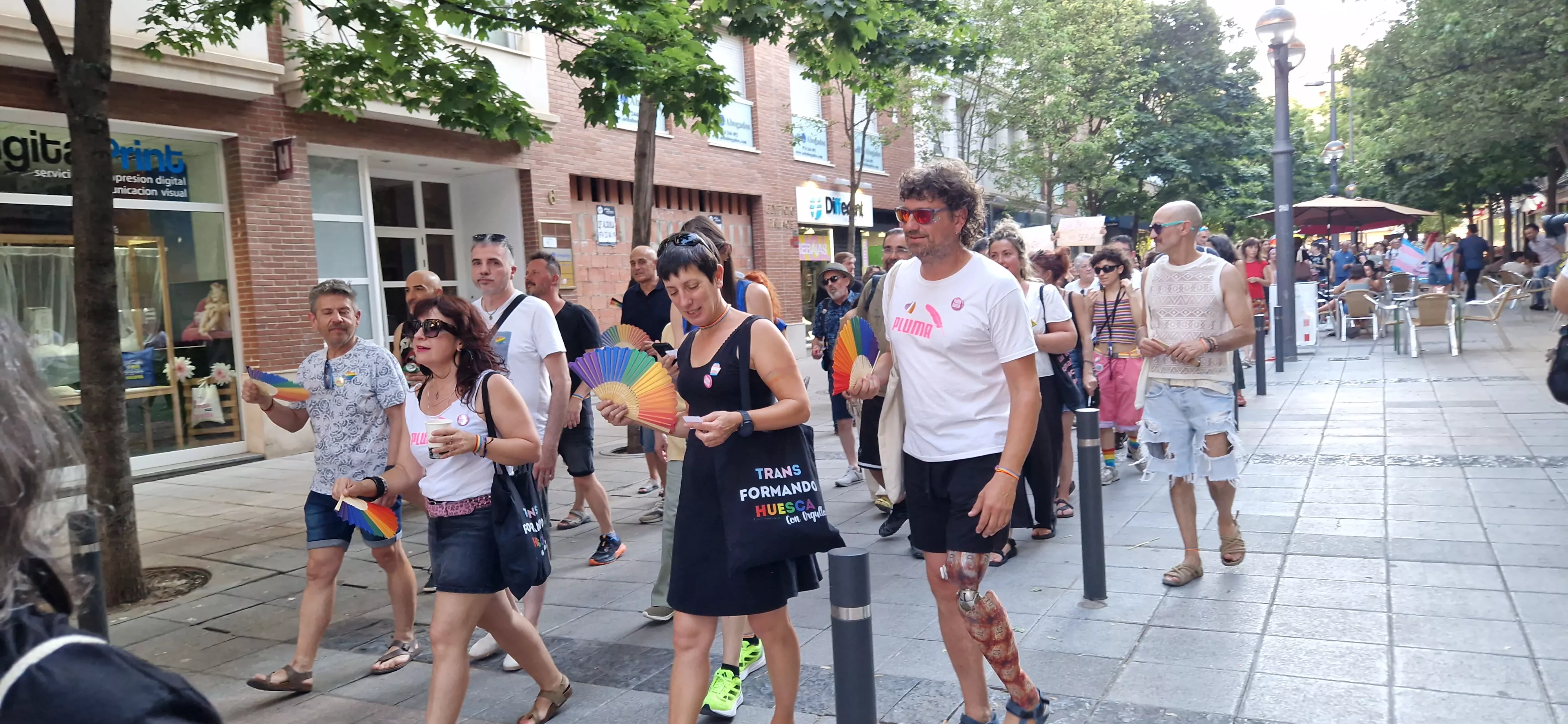 Día del Orgullo LGTBIQA+ en Huesca. Foto Myriam Martínez