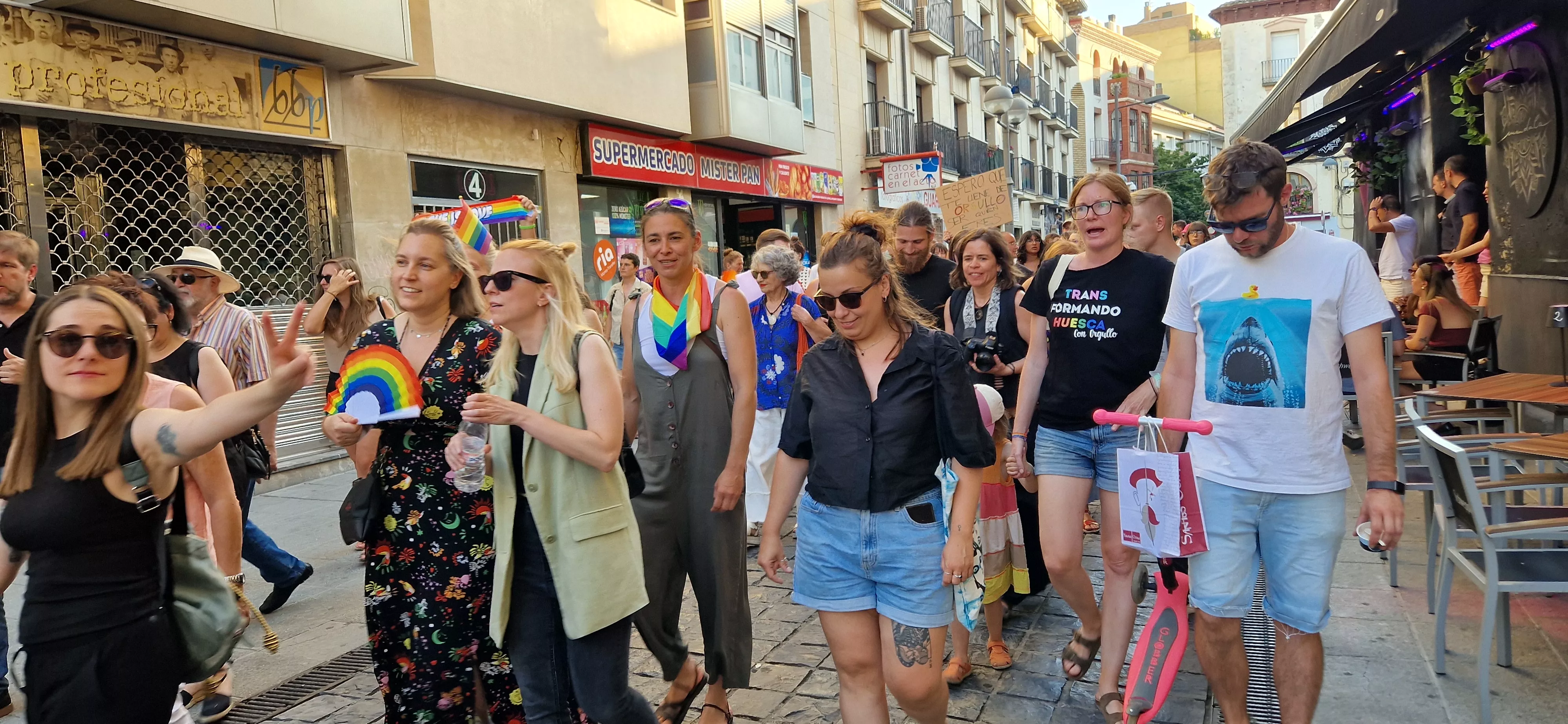 Día del Orgullo LGTBIQA+ en Huesca. Foto Myriam Martínez