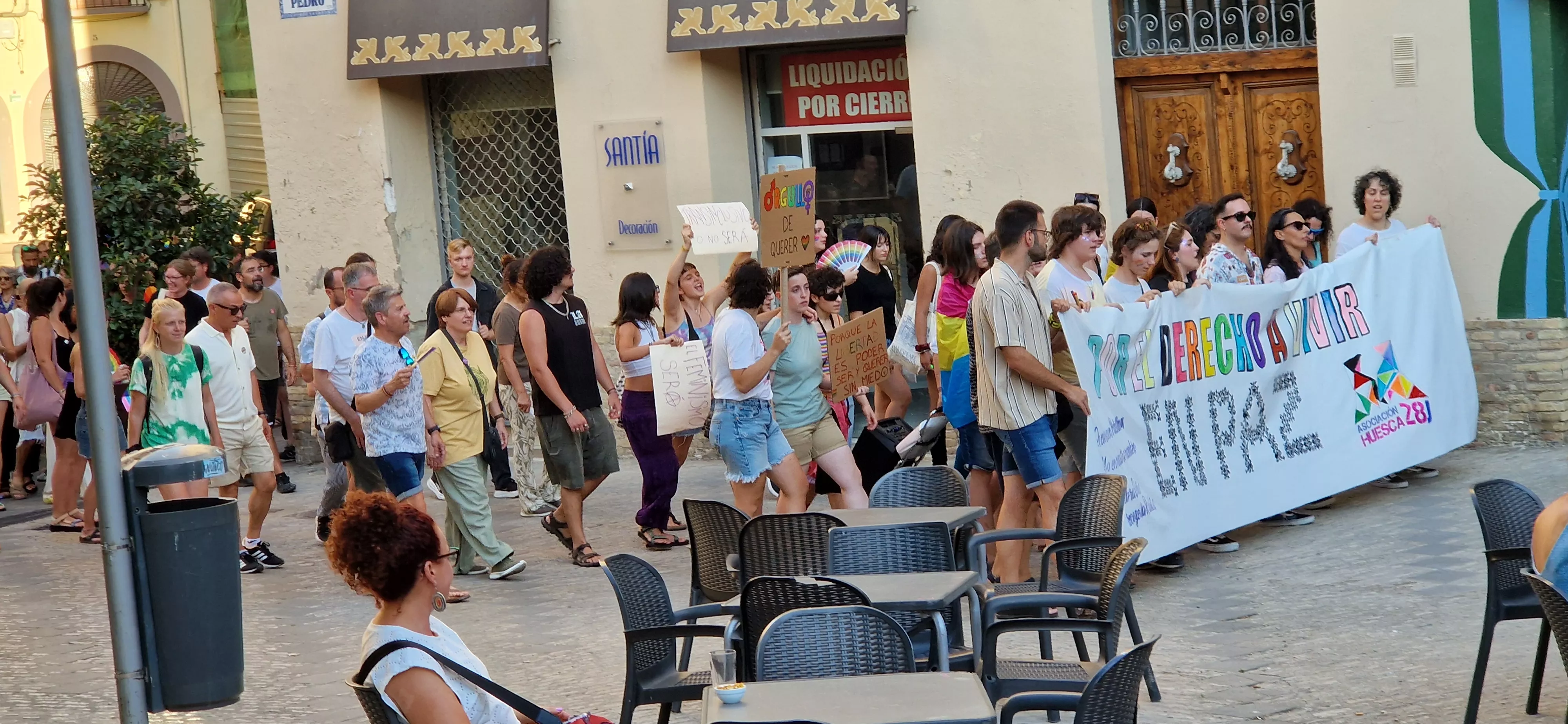 Día del Orgullo LGTBIQA+ en Huesca. Foto Myriam Martínez