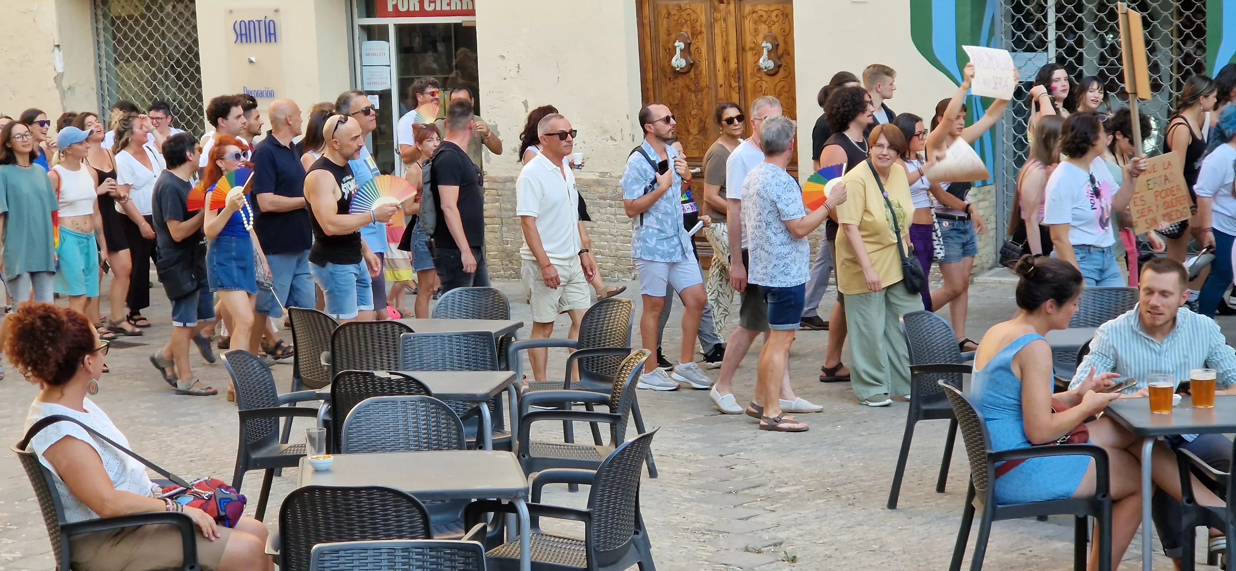 Día del Orgullo LGTBIQA+ en Huesca. Foto Myriam Martínez
