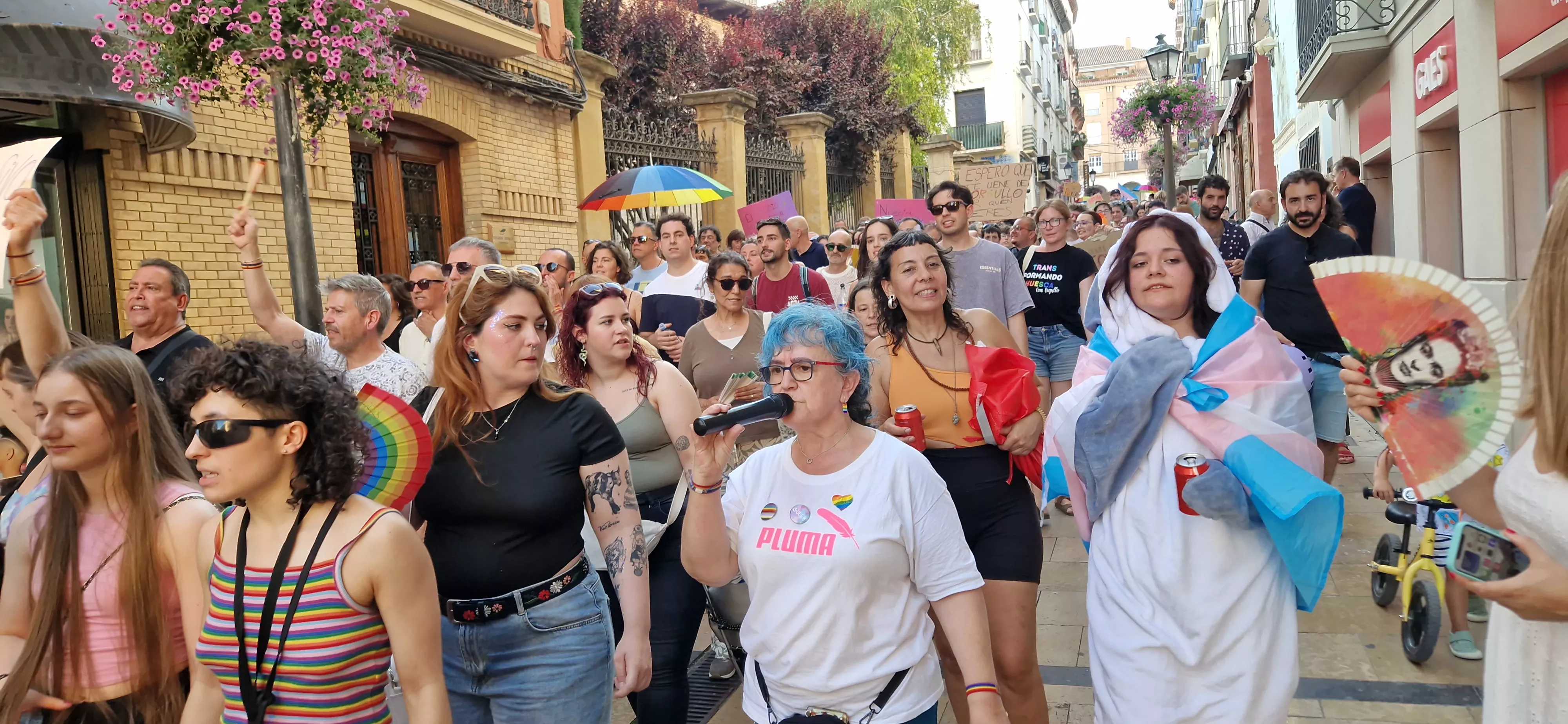 Día del Orgullo LGTBIQA+ en Huesca. Foto Myriam Martínez