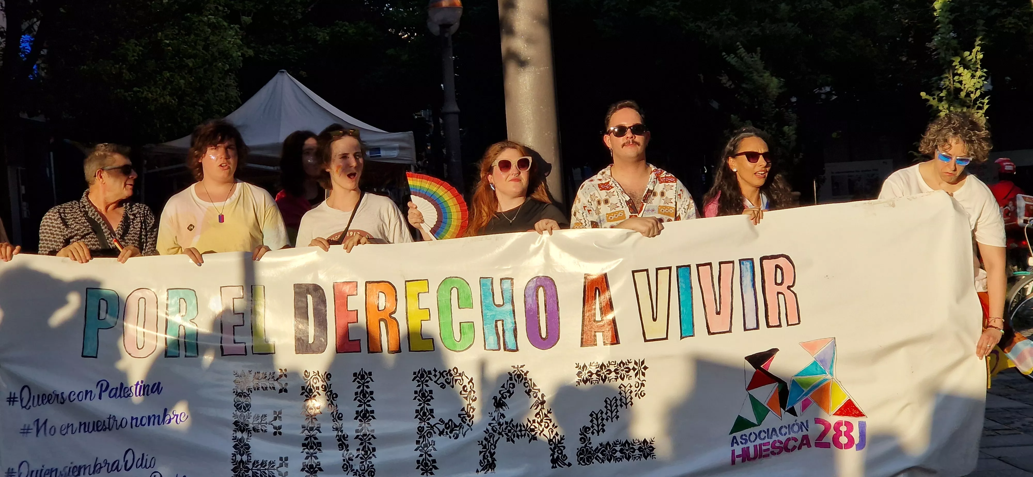 Día del Orgullo LGTBIQA+ en Huesca. Foto Myriam Martínez