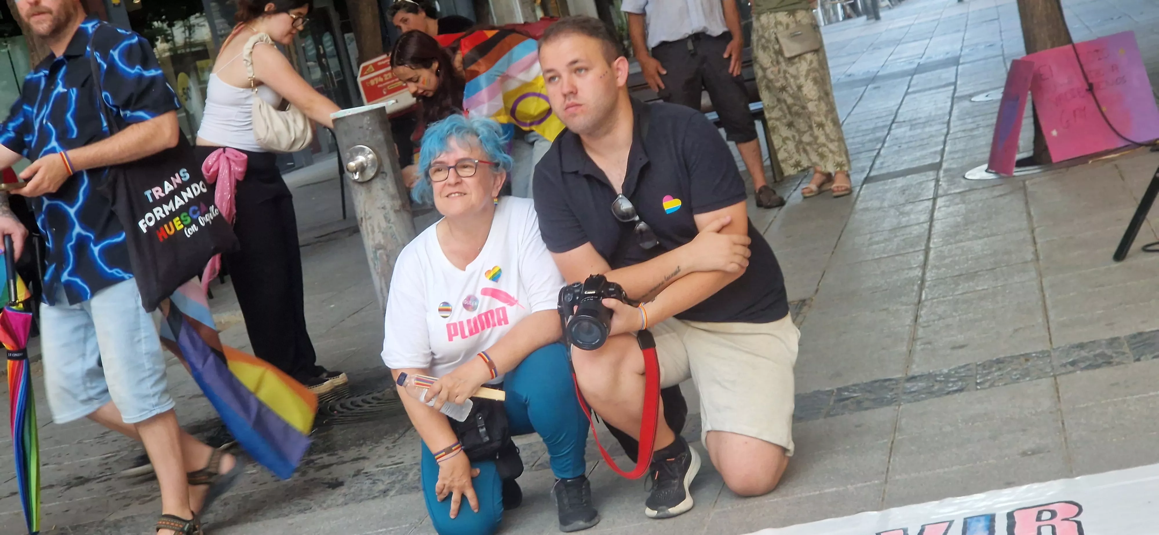 Día del Orgullo LGTBIQA+ en Huesca. Foto Myriam Martínez